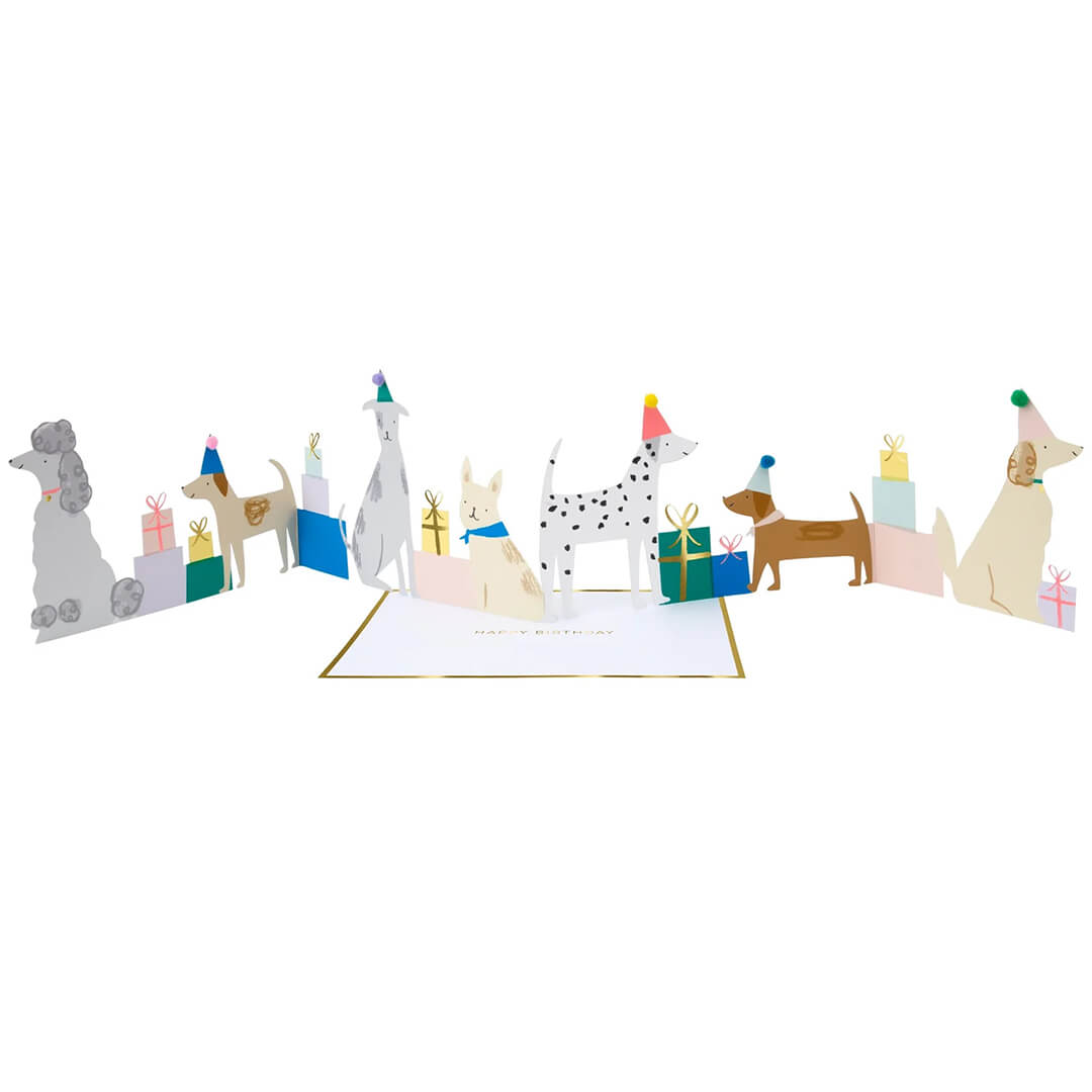Meri Meri Party Dog Birthday Card / Decoration - bubblegum market