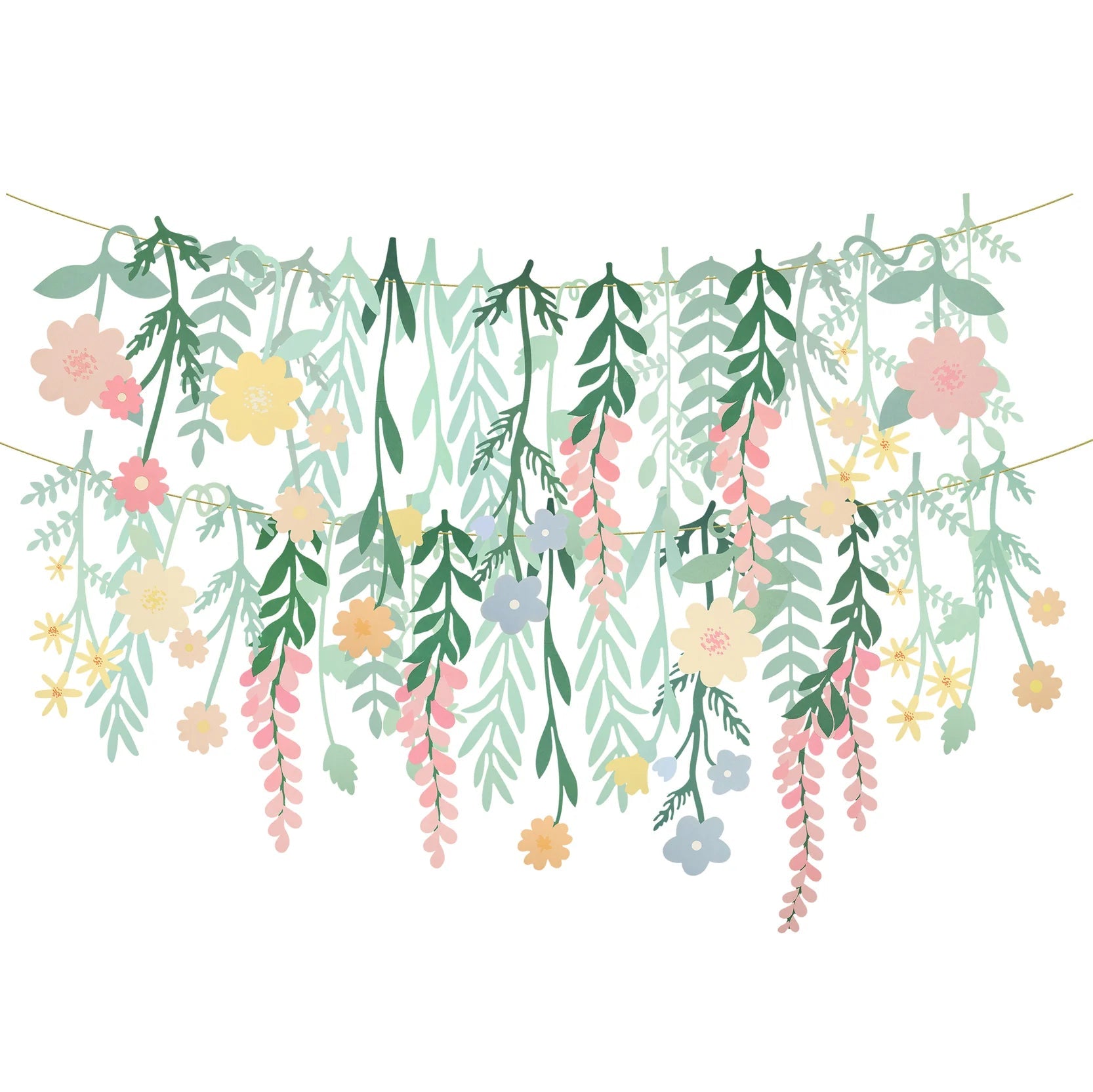 Meri Meri Party Floral Paper Backdrop - bubblegum market