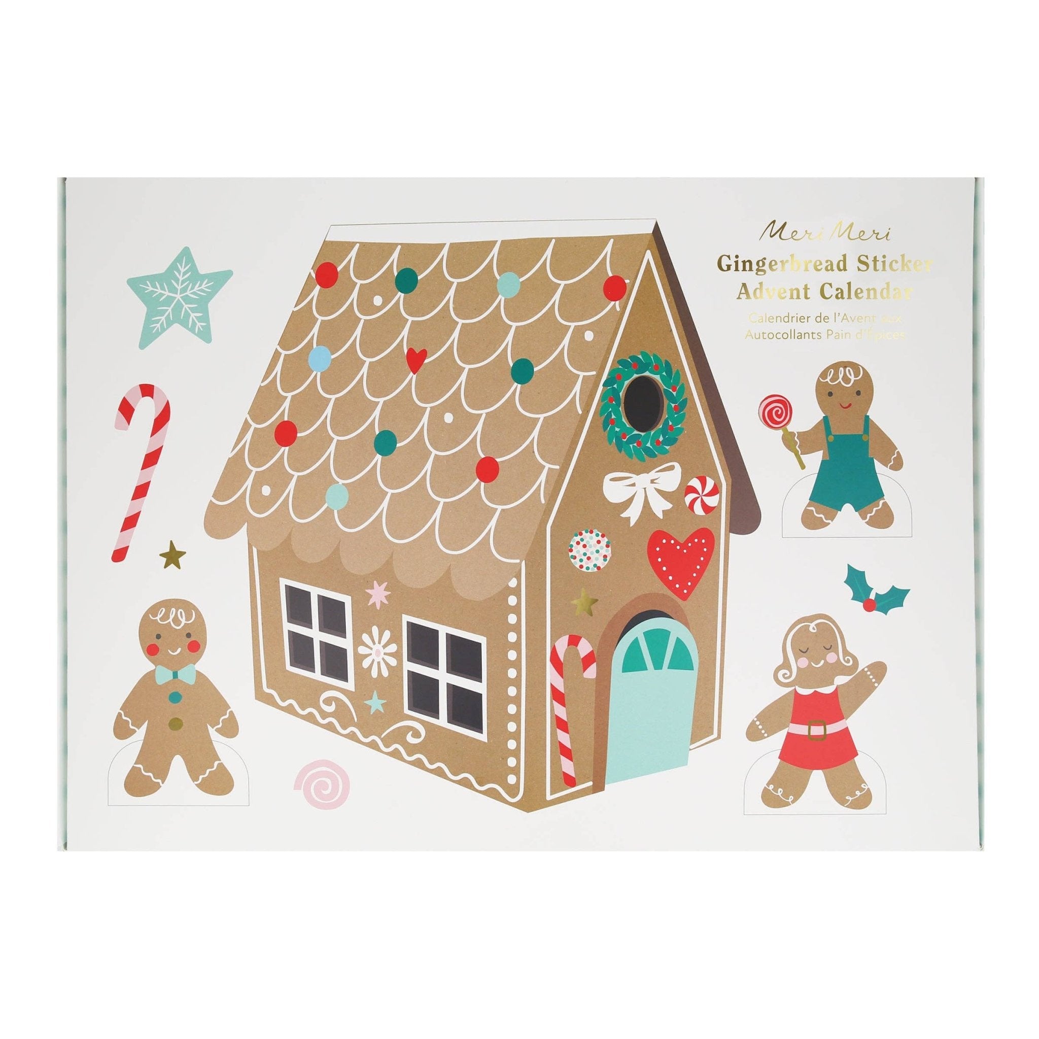 Meri Meri Party Gingerbread Sticker Advent Calendar - bubblegum market
