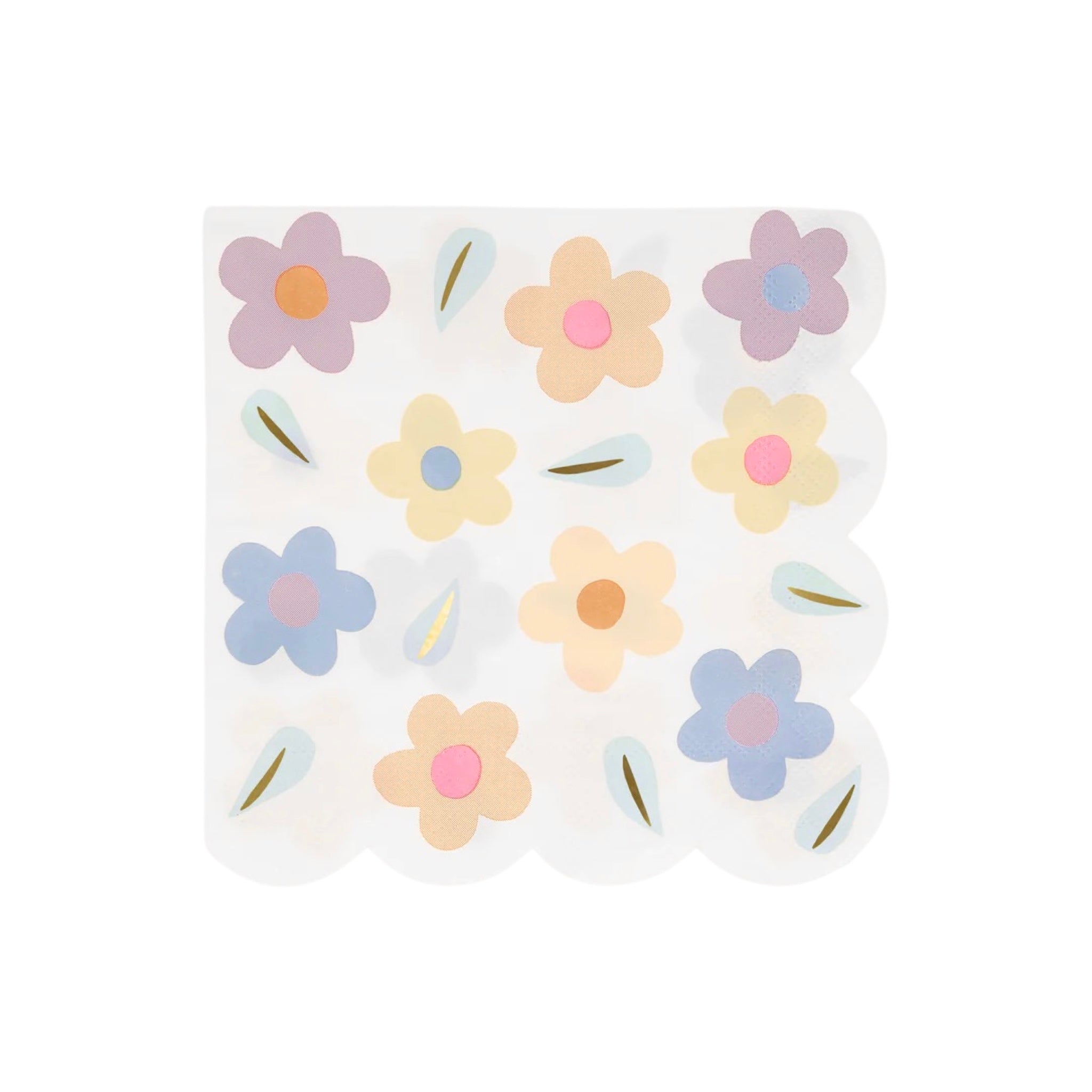 Meri Meri Party Happy Flowers Large Napkins - bubblegum market