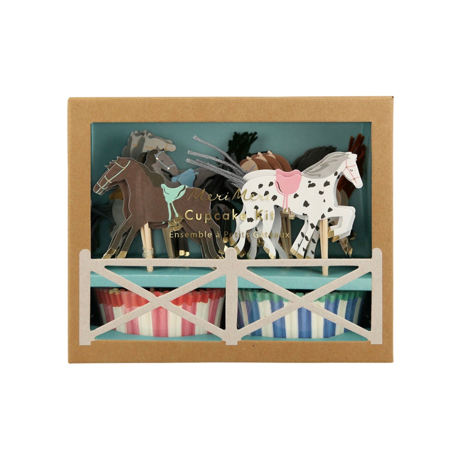 Meri Meri Party Horse Cupcake Kit - bubblegum market