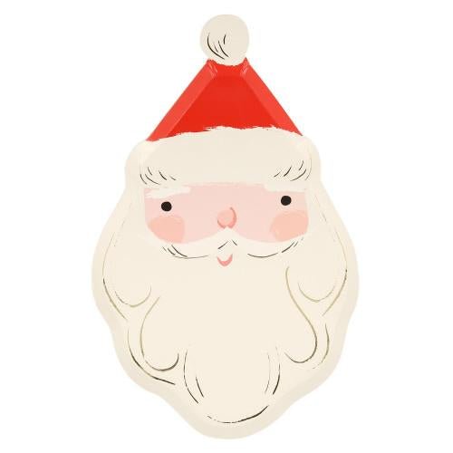 Meri Meri Party Jolly Christmas Santa Plates - bubblegum market