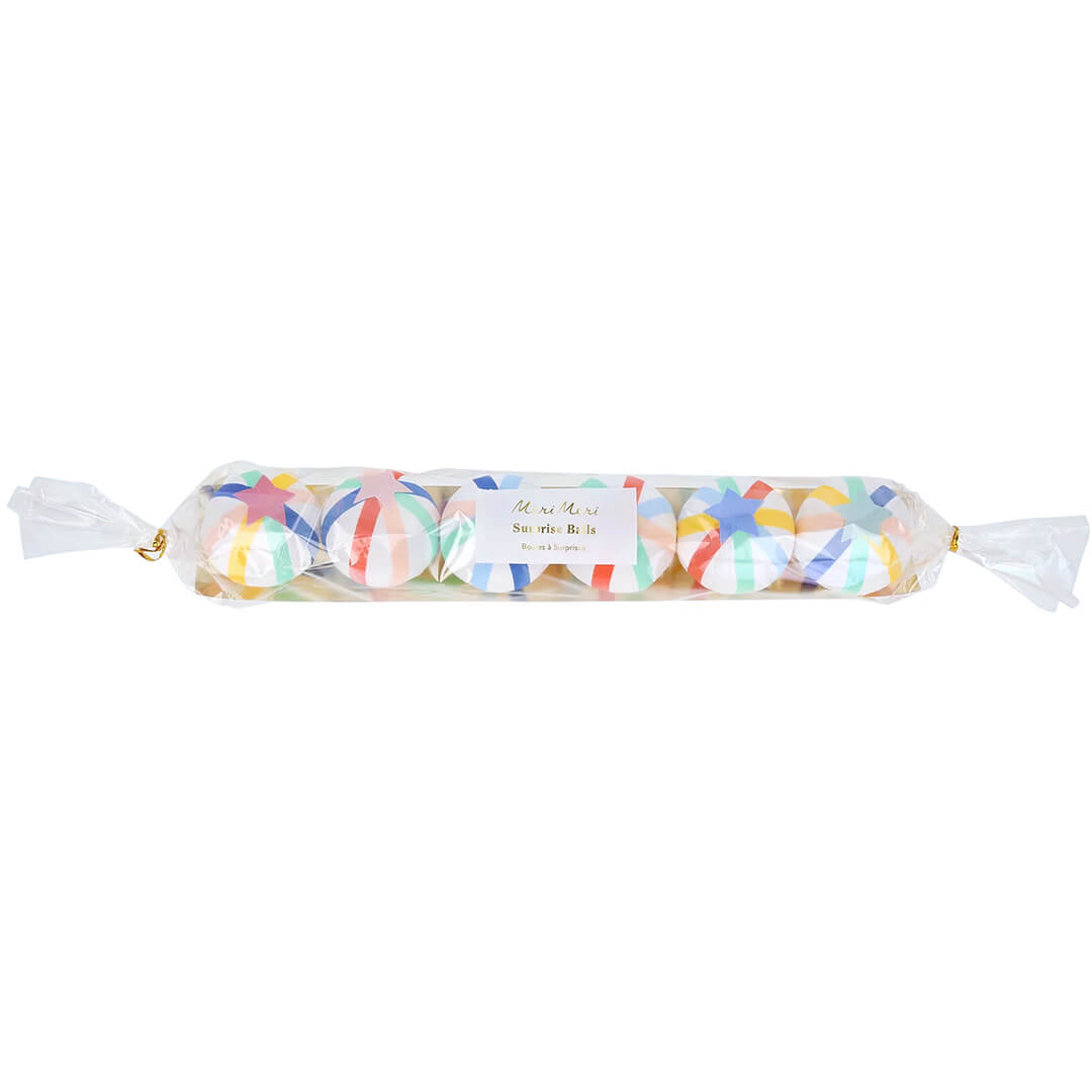 Meri Meri Party Multi - Colored Stripe Surprise Balls - bubblegum market