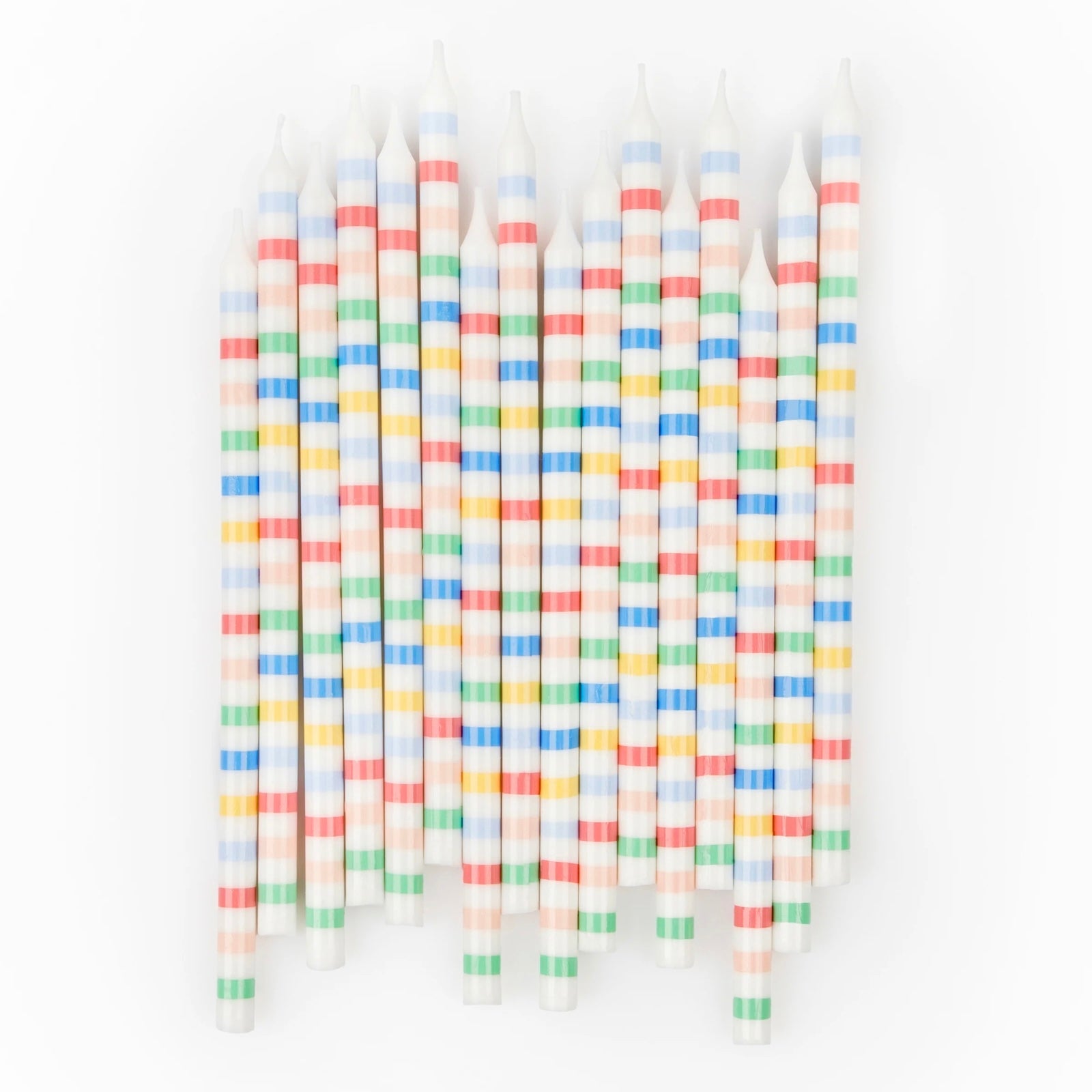 Meri Meri Party Multi Stripe Candles - bubblegum market