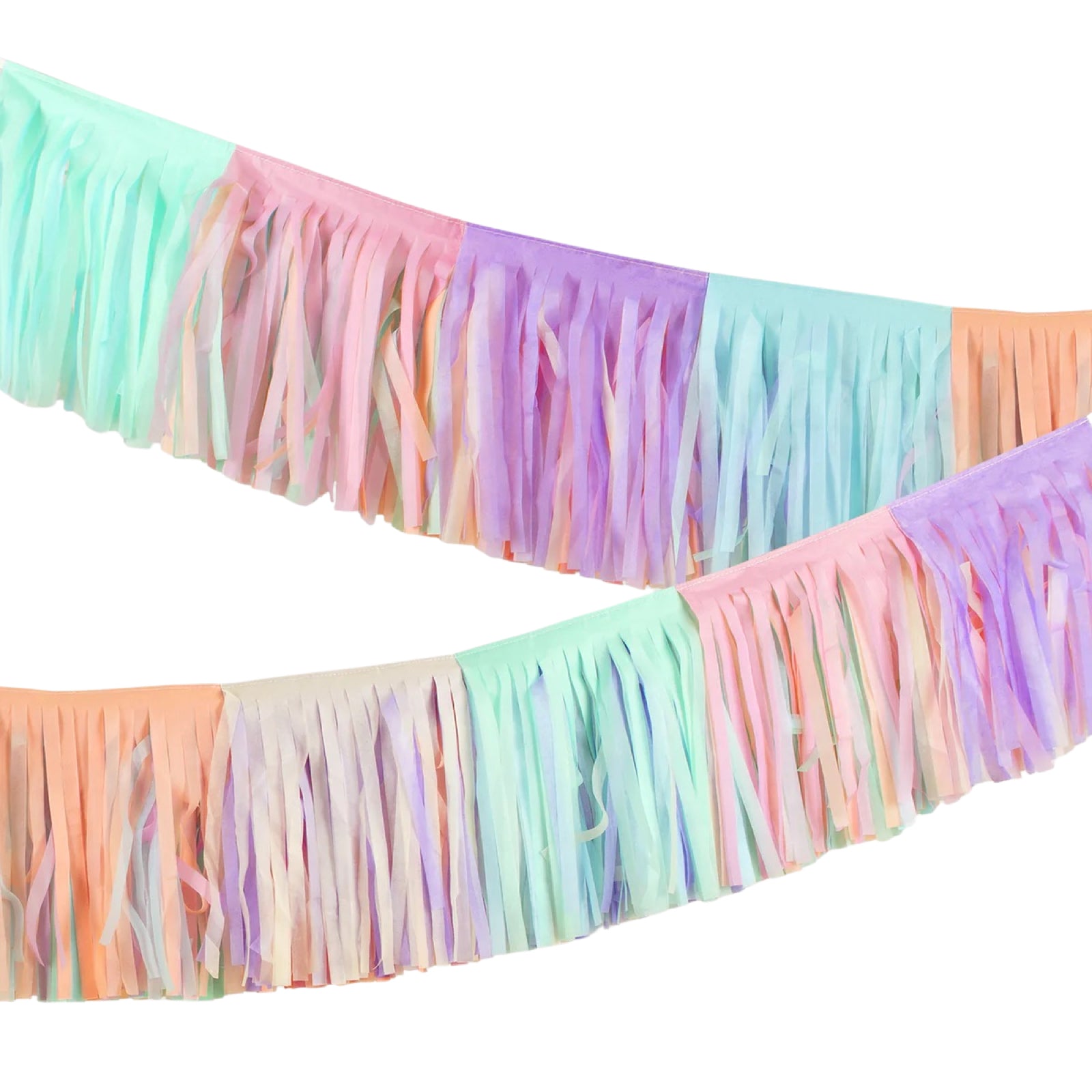 Meri Meri Party Pastel Fringe Garland - bubblegum market