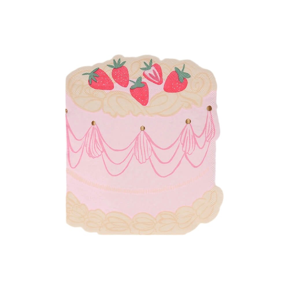 Meri Meri Party Pink Cake Napkins - bubblegum market