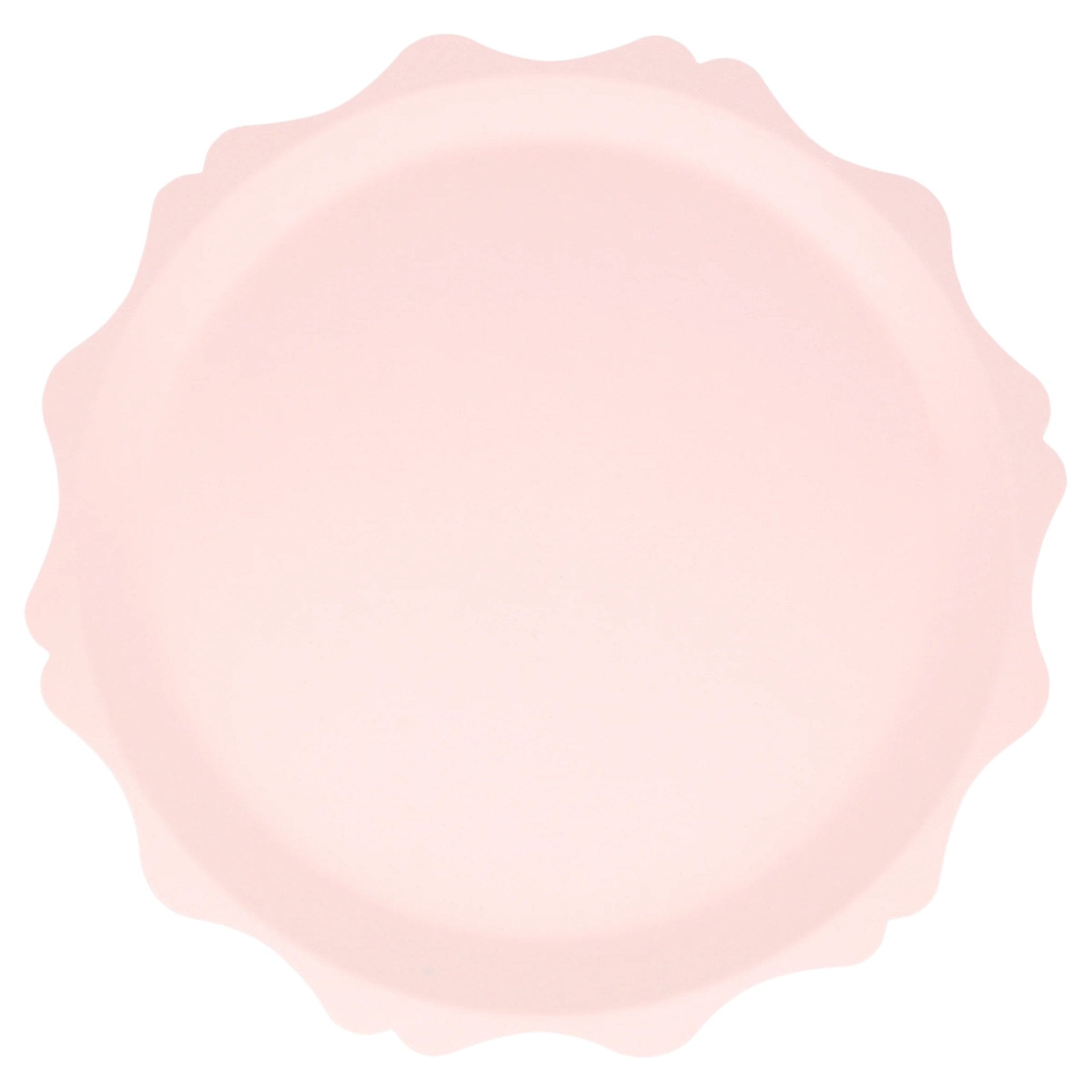 Meri Meri Party Pink Decorative Edge Compostable Dinner Plates 11.25" - bubblegum market