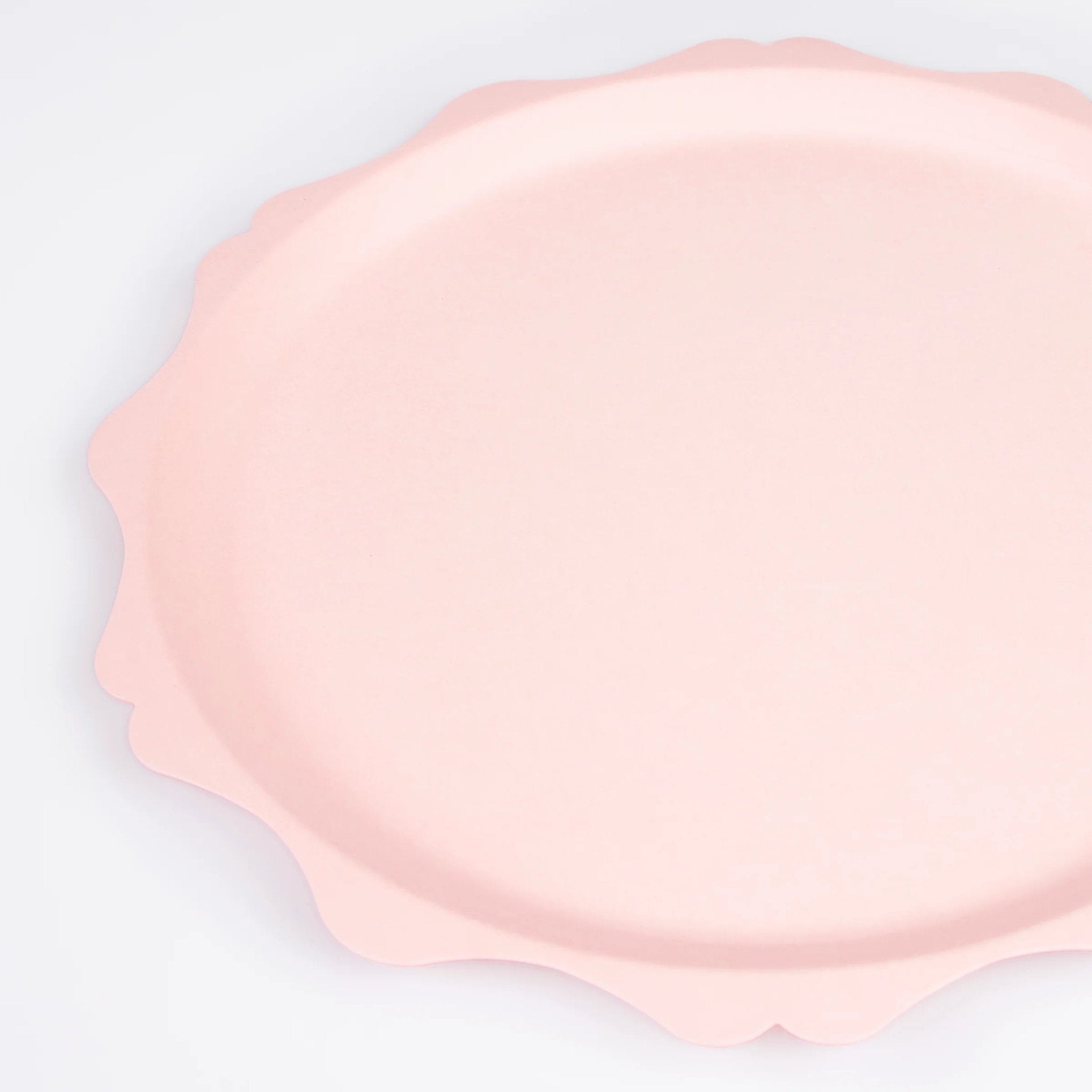 Meri Meri Party Pink Decorative Edge Compostable Dinner Plates 11.25" - bubblegum market