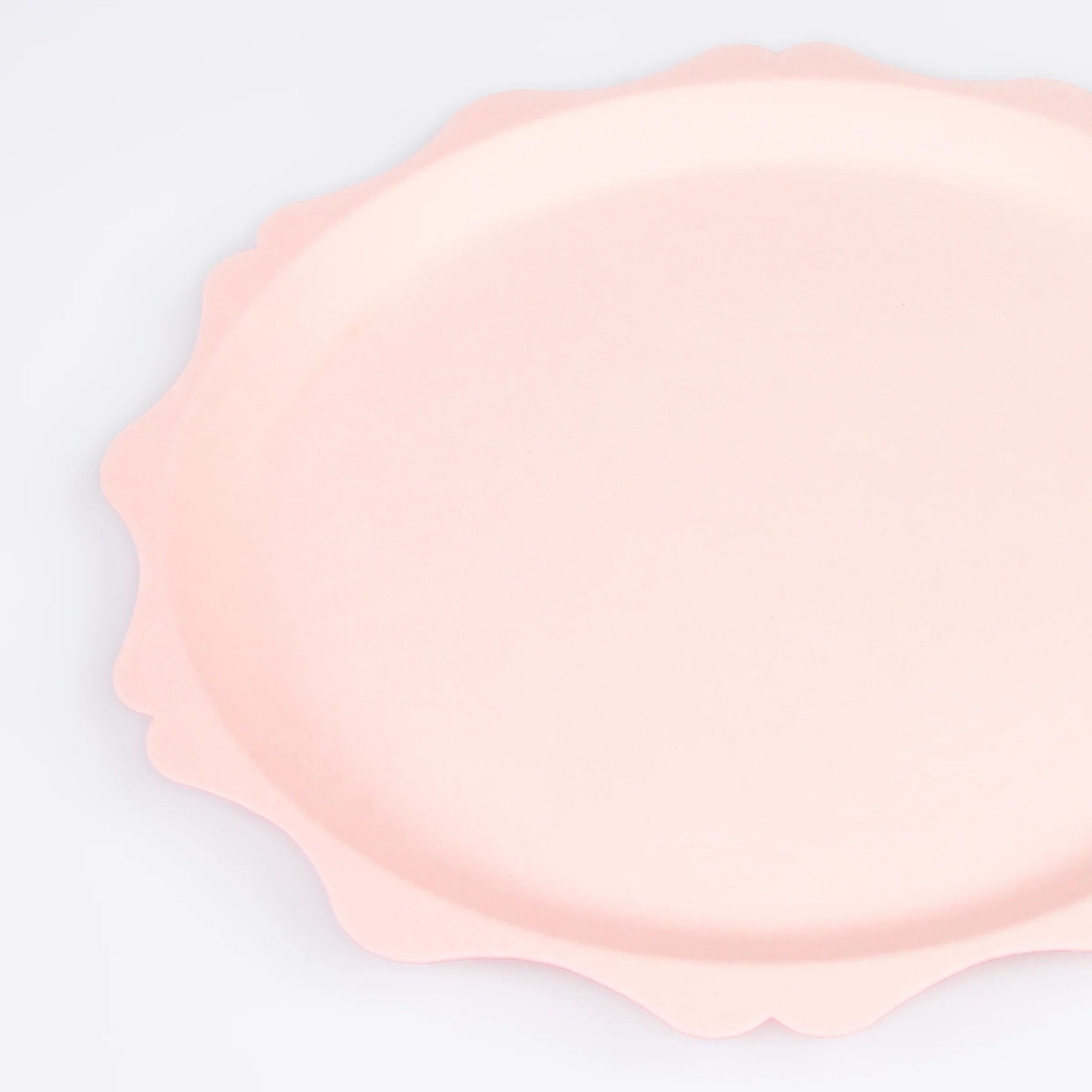 Meri Meri Party Pink Decorative Edge Compostable Side Plates 9.25" - bubblegum market