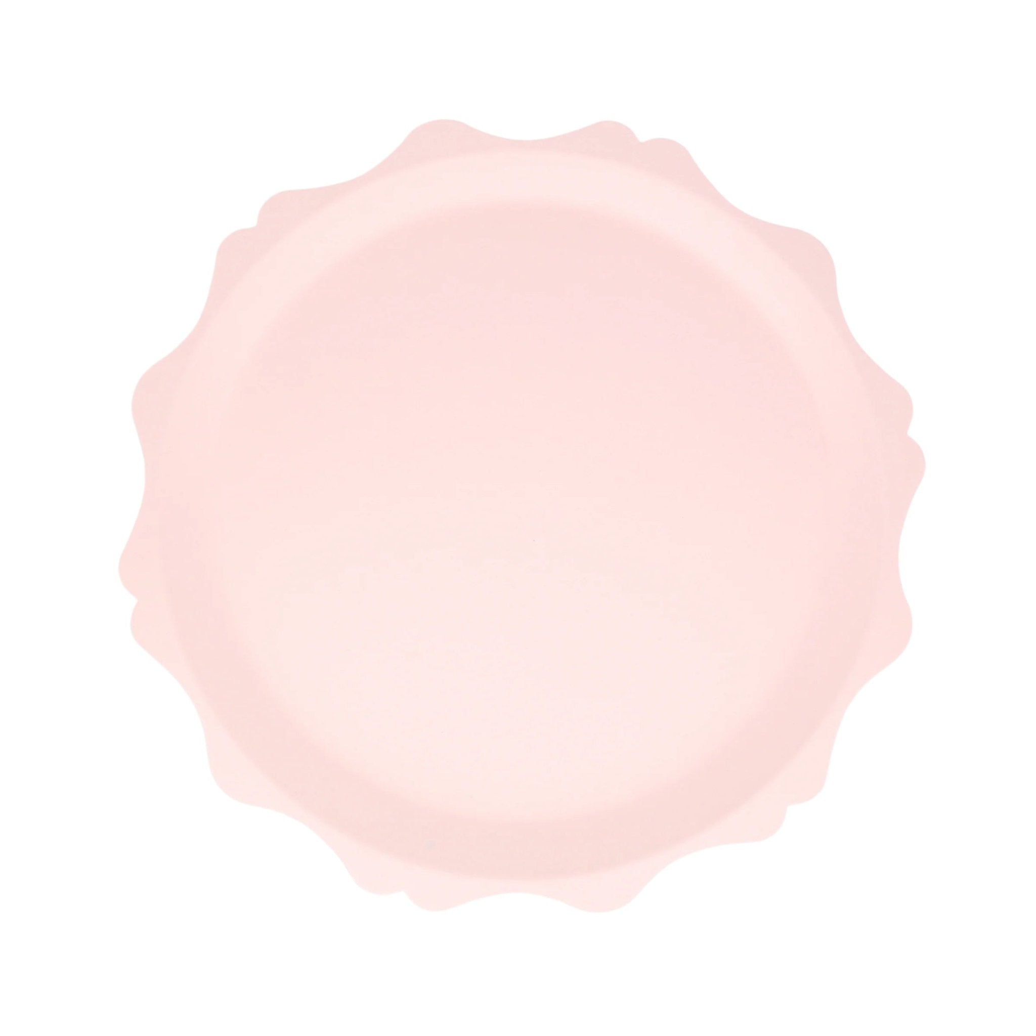 Meri Meri Party Pink Decorative Edge Compostable Side Plates 9.25" - bubblegum market