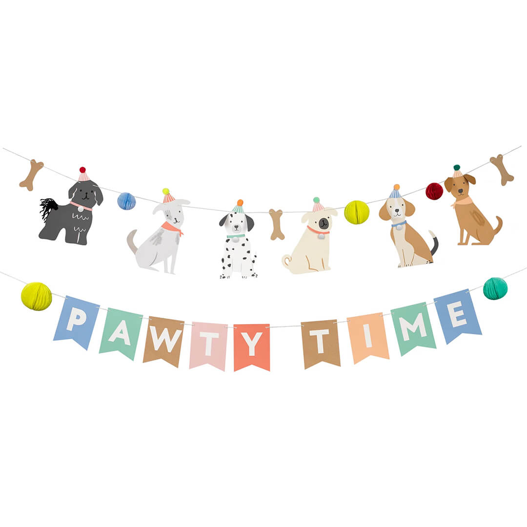 Meri Meri Party Puppy Pawty Garland - bubblegum market