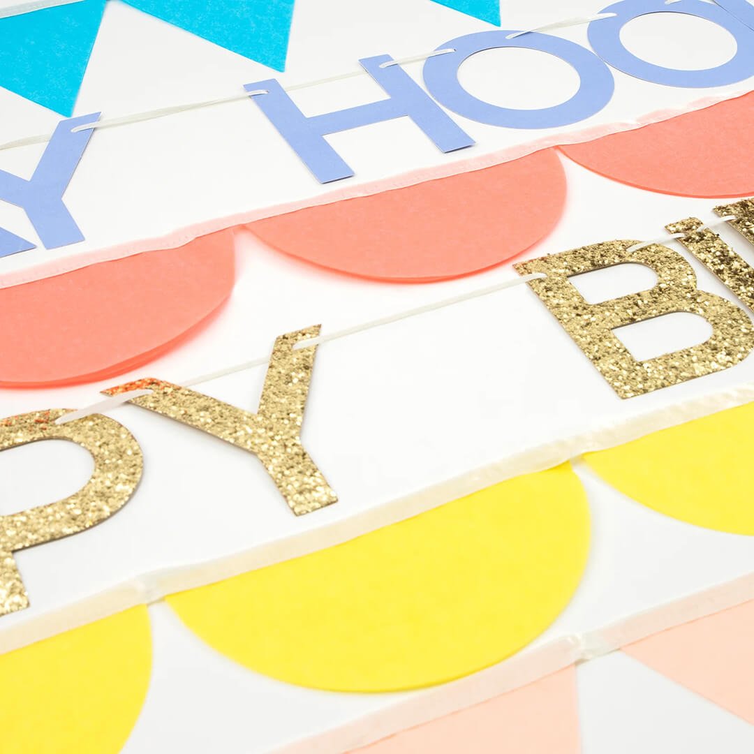 Meri Meri Party Rainbow Birthday Garlands - bubblegum market