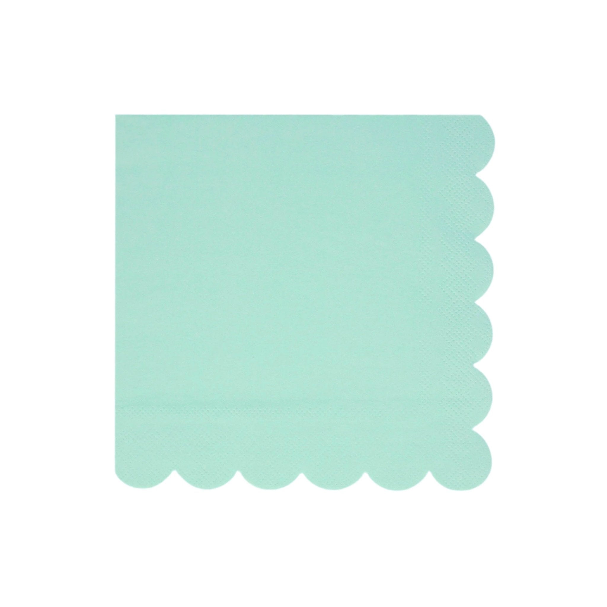 Meri Meri Party Sea Foam Green Large Napkins - bubblegum market