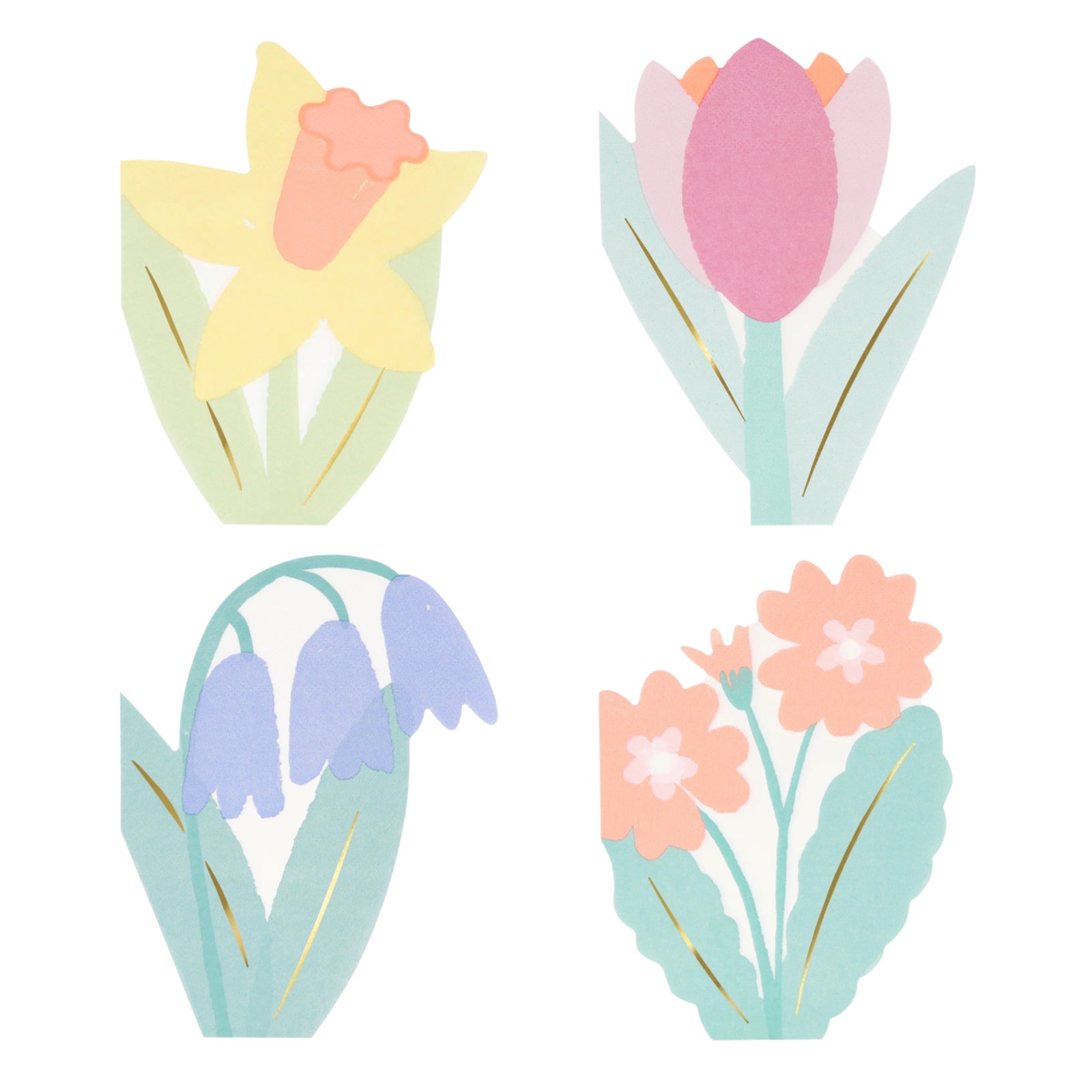 Meri Meri Party Spring Flower Napkins - bubblegum market