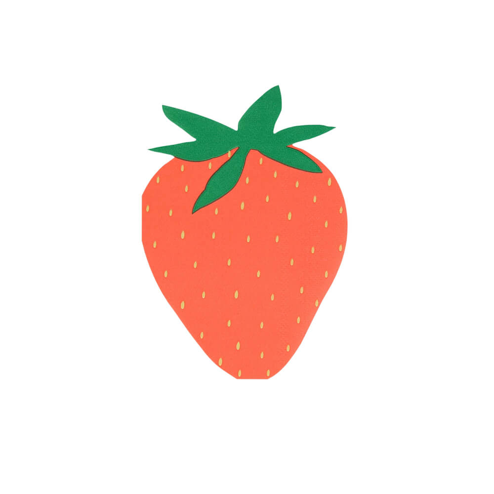Meri Meri Party Strawberry Napkins - bubblegum market