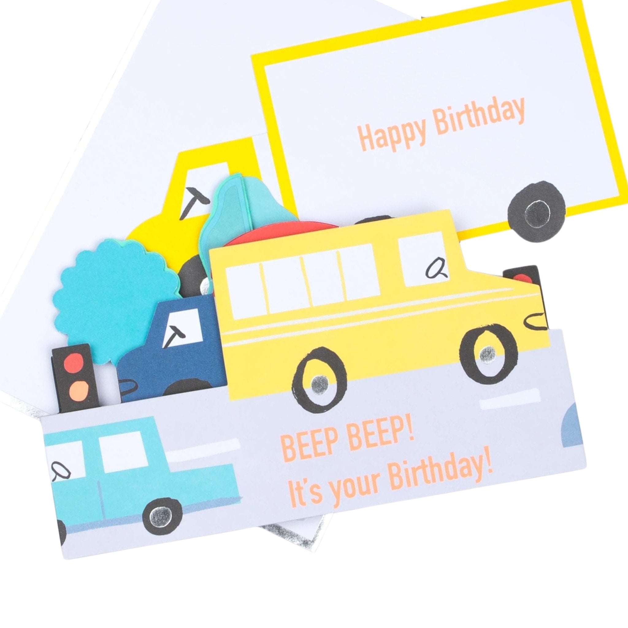 Meri Meri Party Transport Concertina Birthday Card / Decoration - bubblegum market