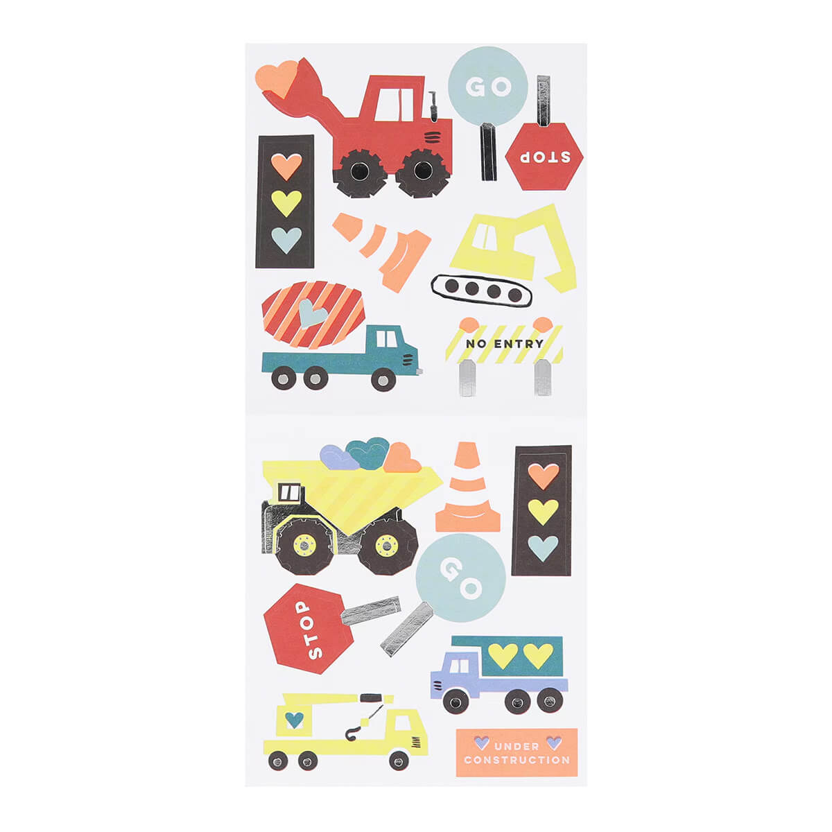 Meri Meri Party Truck Valentine Cards & Stickers Set (24ct) - bubblegum market