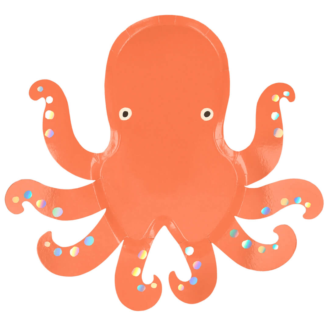 Meri Meri Party Under The Sea Octopus Plates 11.25" - bubblegum market