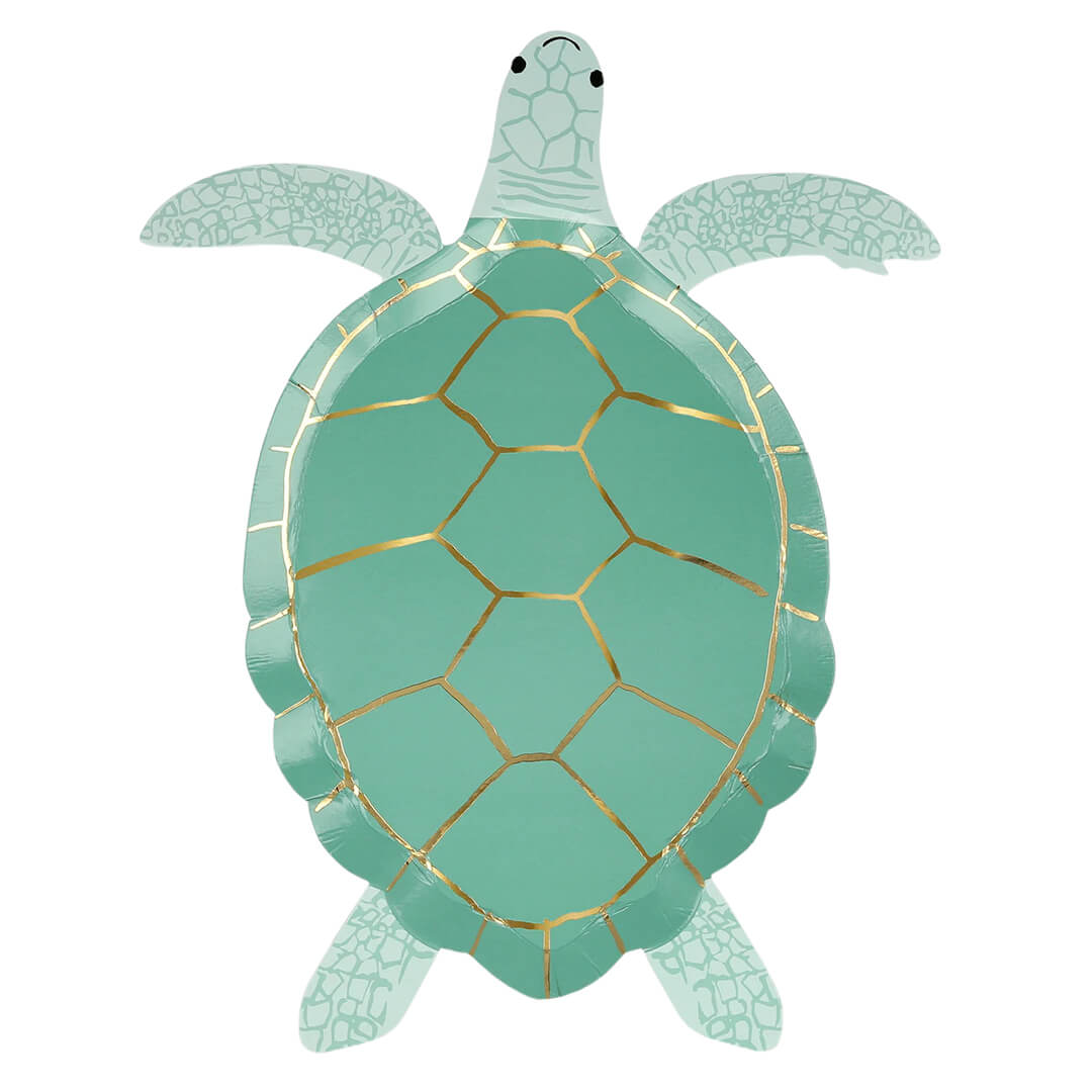 Meri Meri Party Under The Sea Turtle Plates 9.25" - bubblegum market