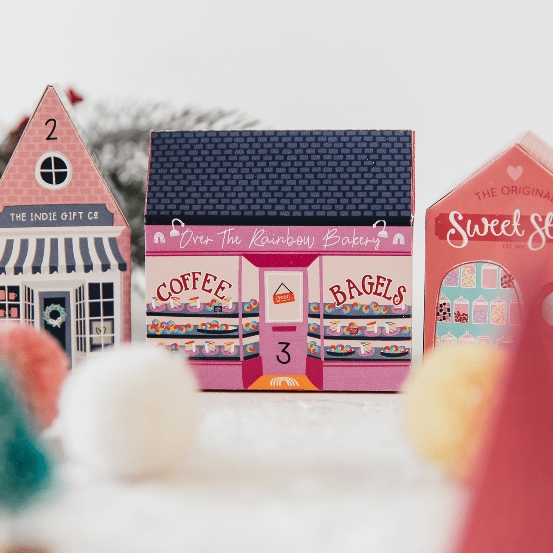 Merry & Bright DIY Village Advent Calender Craft Kit - bubblegum market