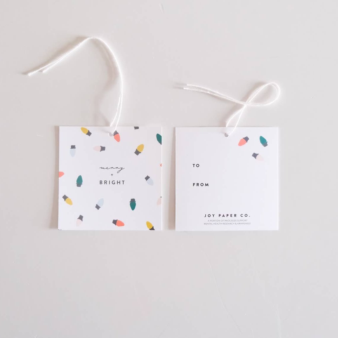 Merry & Bright Gift Tags (Set of 8) - bubblegum market