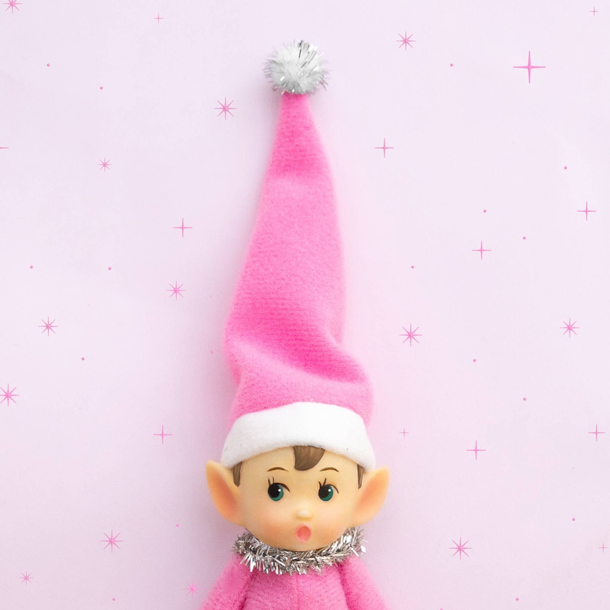 Merry Mable Pink Elf Ornament 11" - bubblegum market