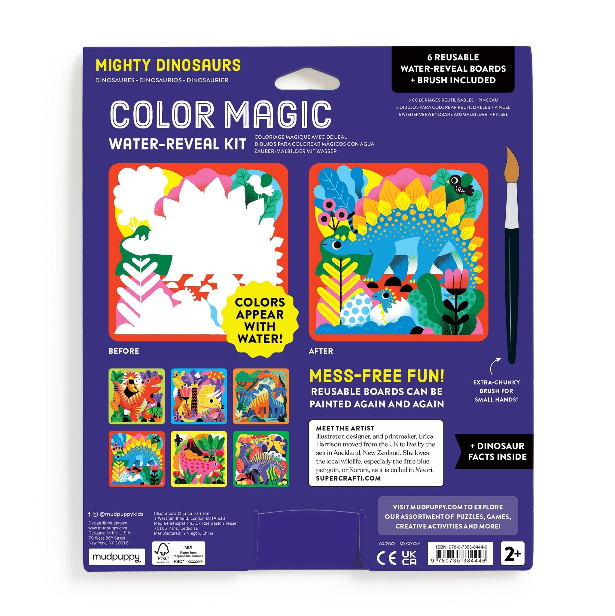 Mighty Dinosaurs Color Magic Water - Reveal Kit - bubblegum market