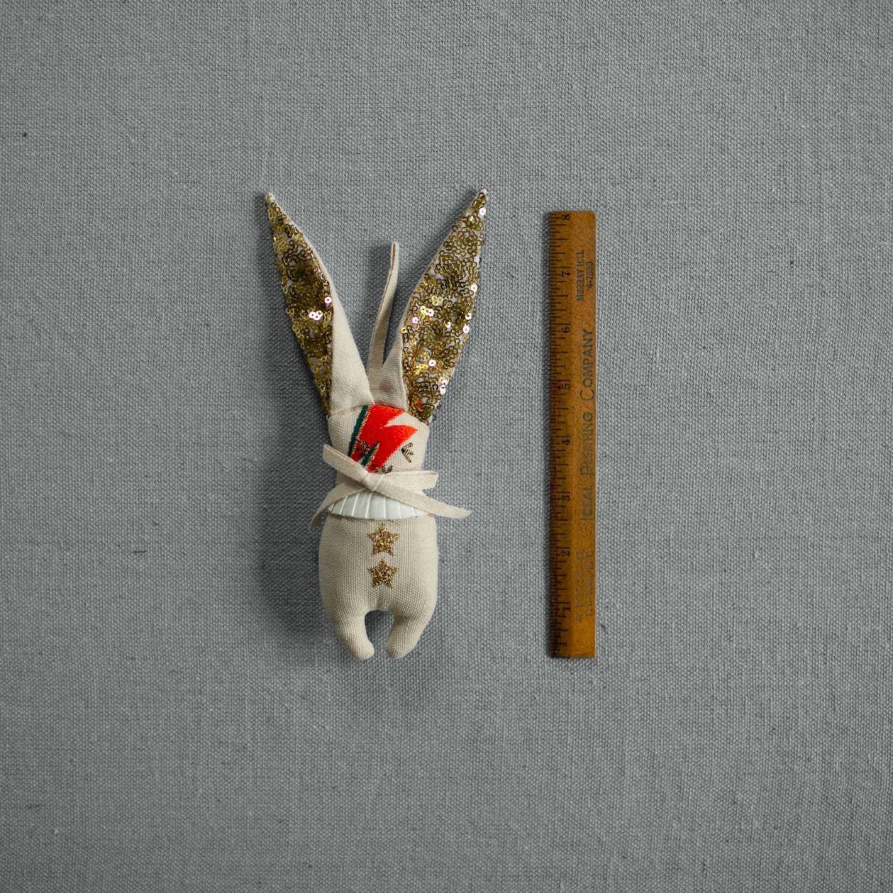 Mini Bowie Bunny Cotton - Filled Ornament - bubblegum market