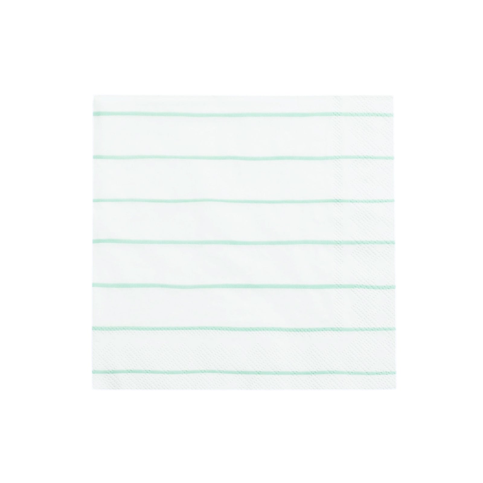 Mint Frenchie Striped Large Napkins - bubblegum market