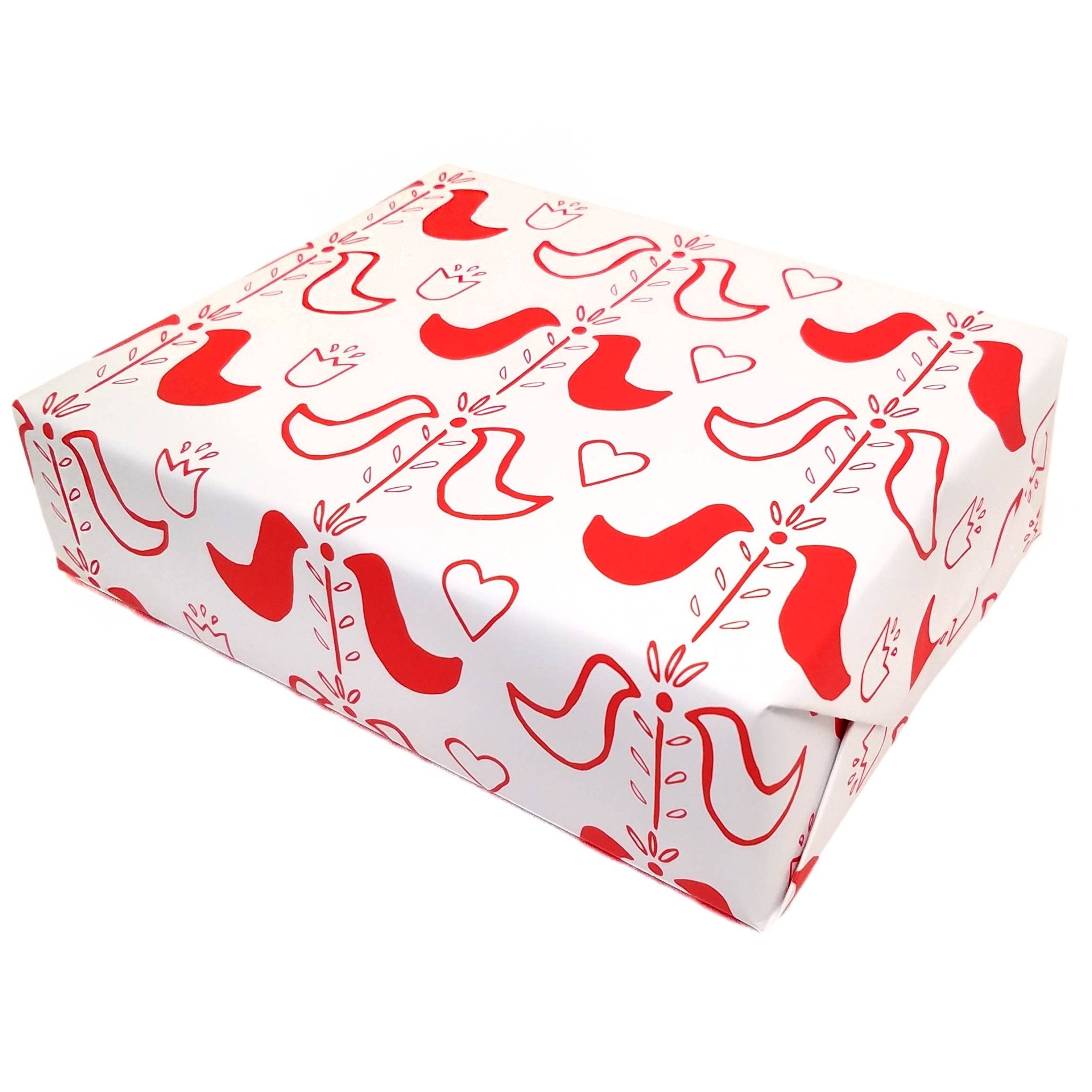 Modern Folk Wrapping Paper Sheets (Roll of 3) - bubblegum market