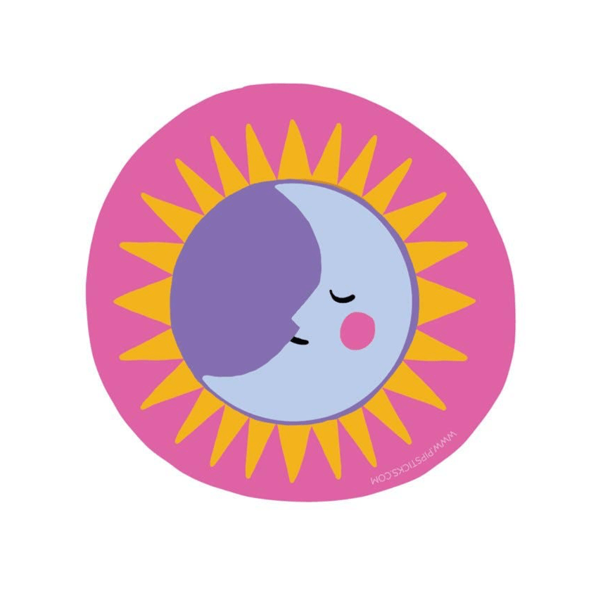 Moon Vinyl Sticker - bubblegum market