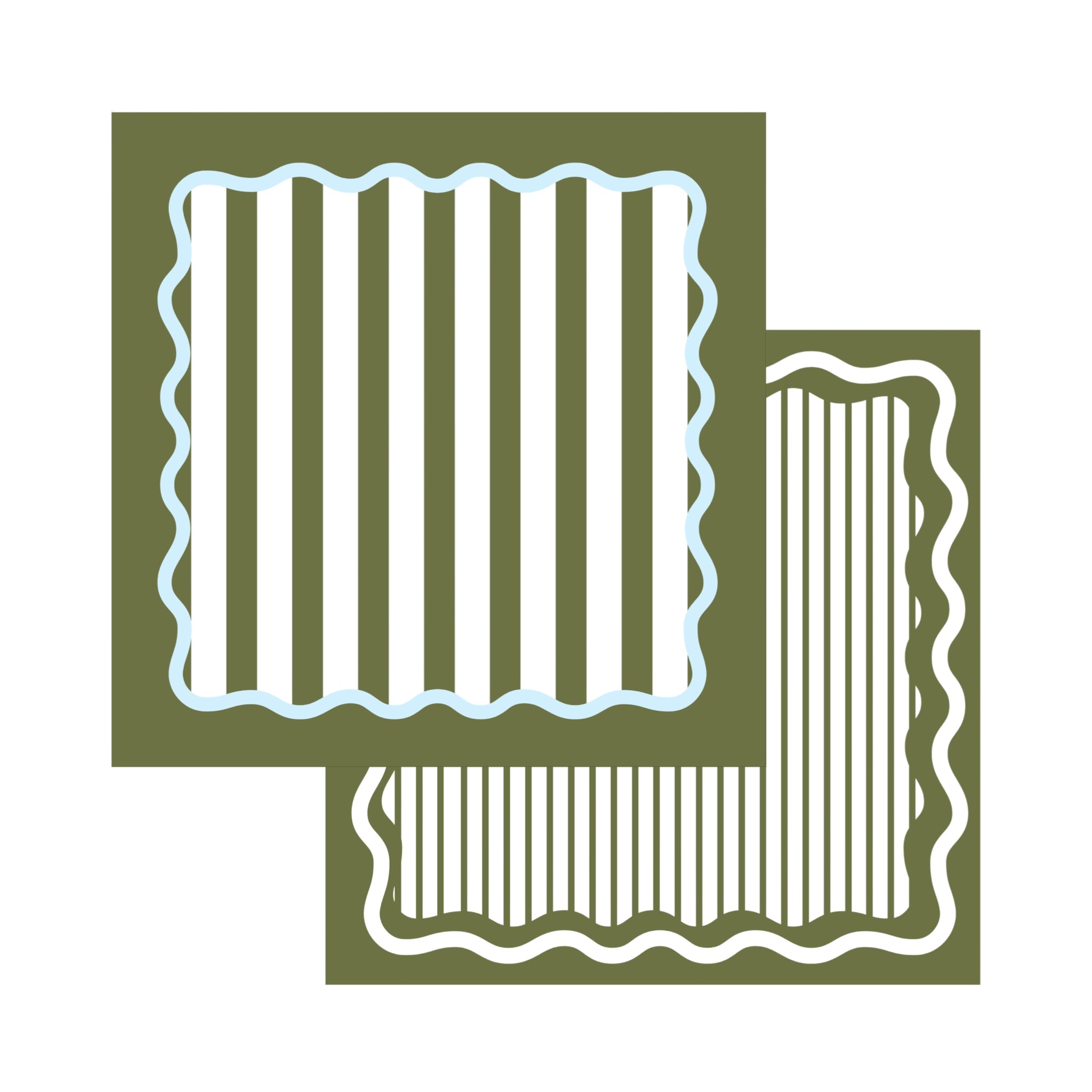 Moss Green Paper Placemats - bubblegum market