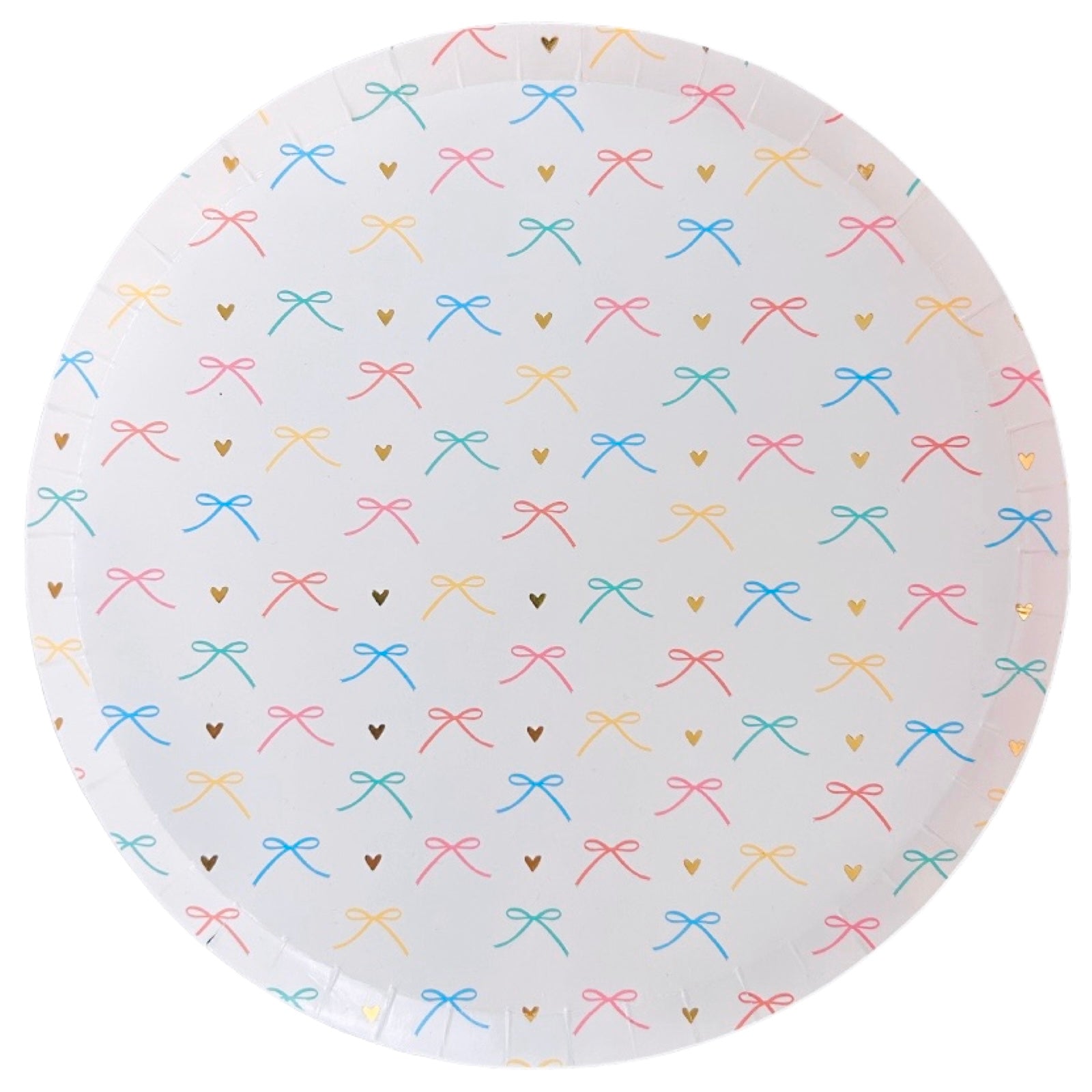Multi - color Bows Dinner Plates 10" - bubblegum market