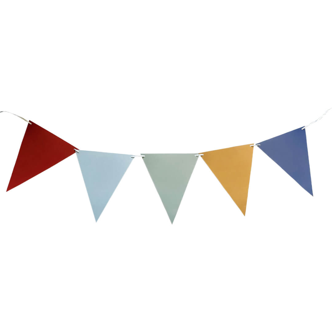 Multi - color Paper Pennant Banner - bubblegum market