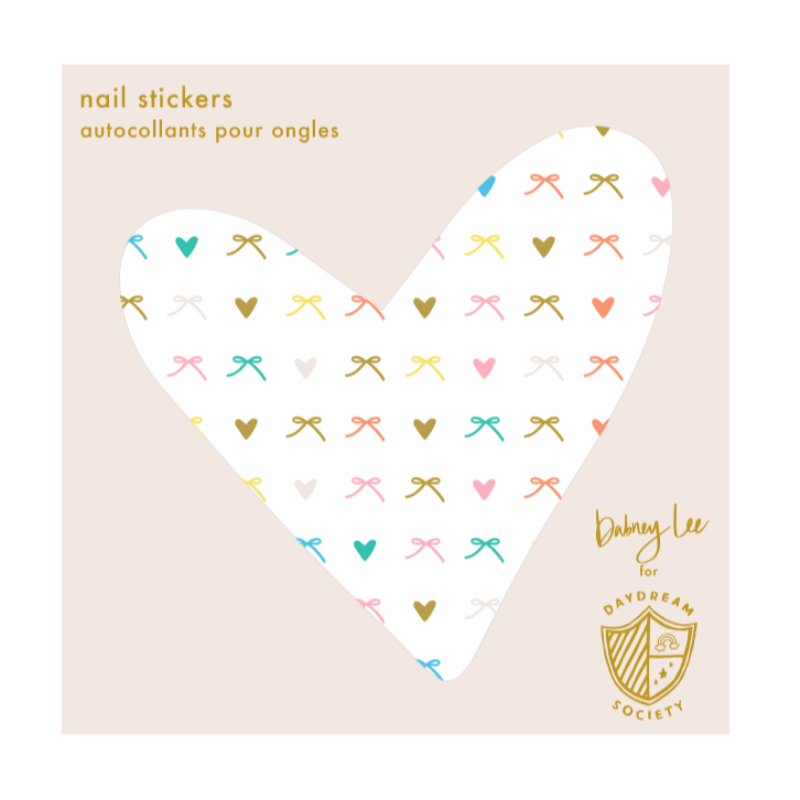 Multi - Colored Bows Nail Stickers - bubblegum market