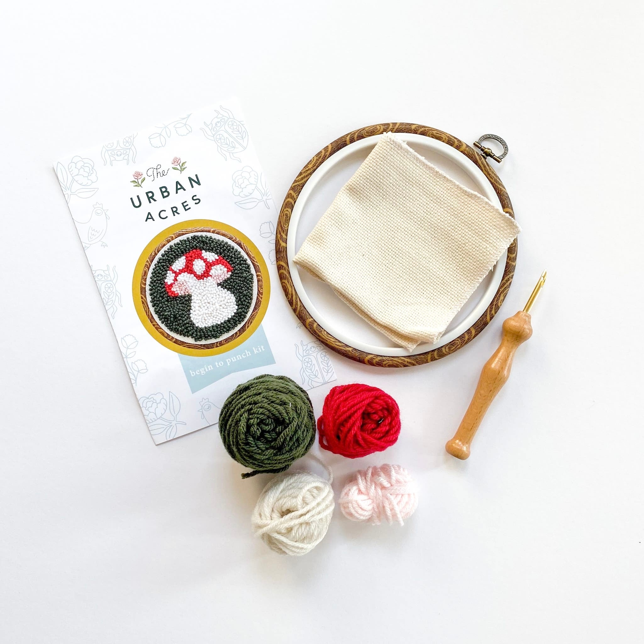 Mushroom Punch Needle Kit - bubblegum market