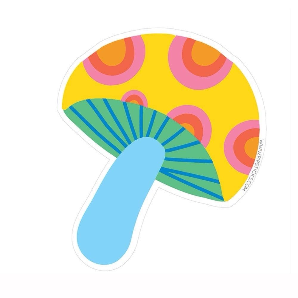 Mushroom Vinyl Sticker - bubblegum market
