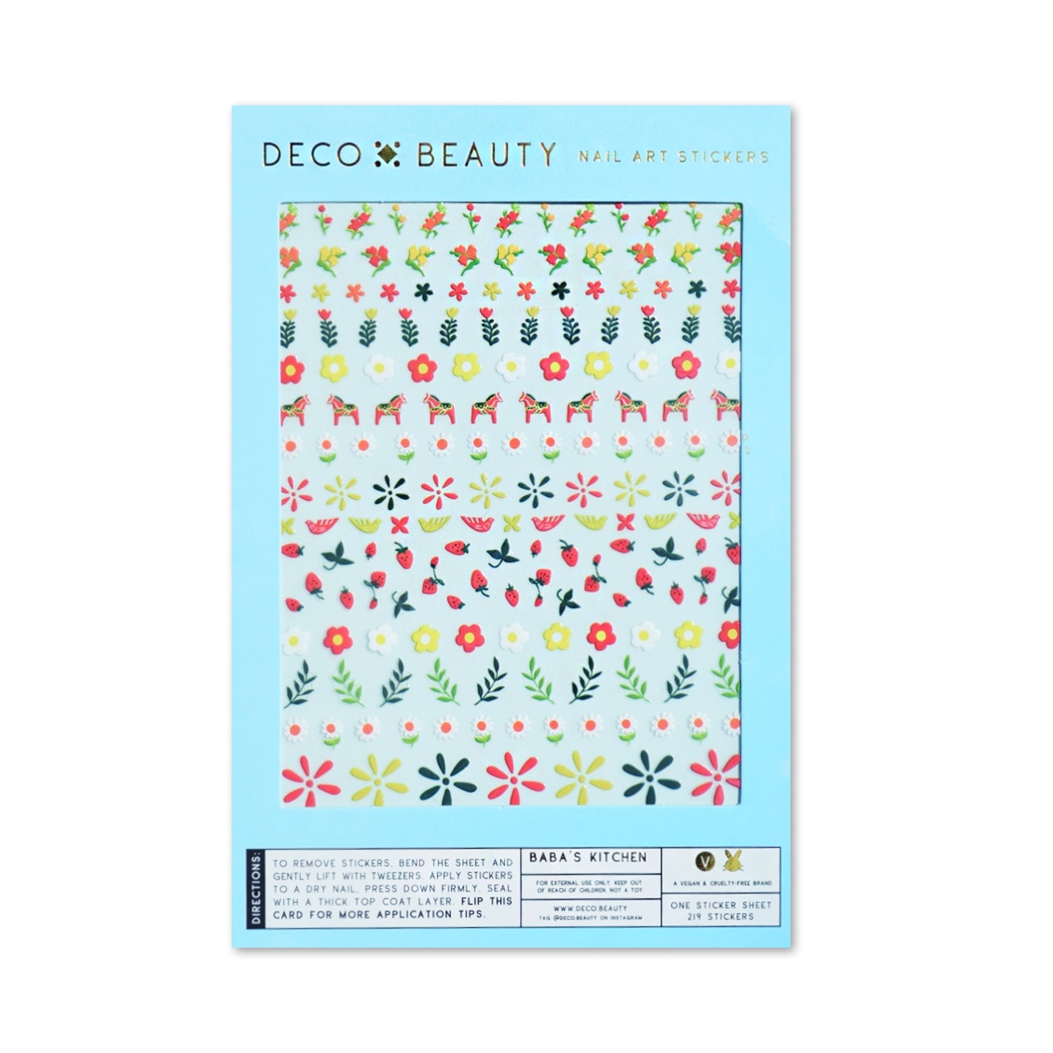 Nail Art Stickers: Baba's Kitchen - bubblegum market