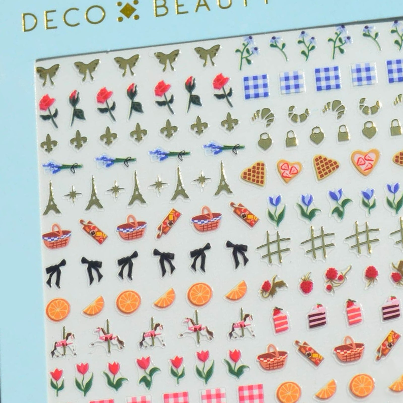 Nail Art Stickers: Picnic In Paris - bubblegum market