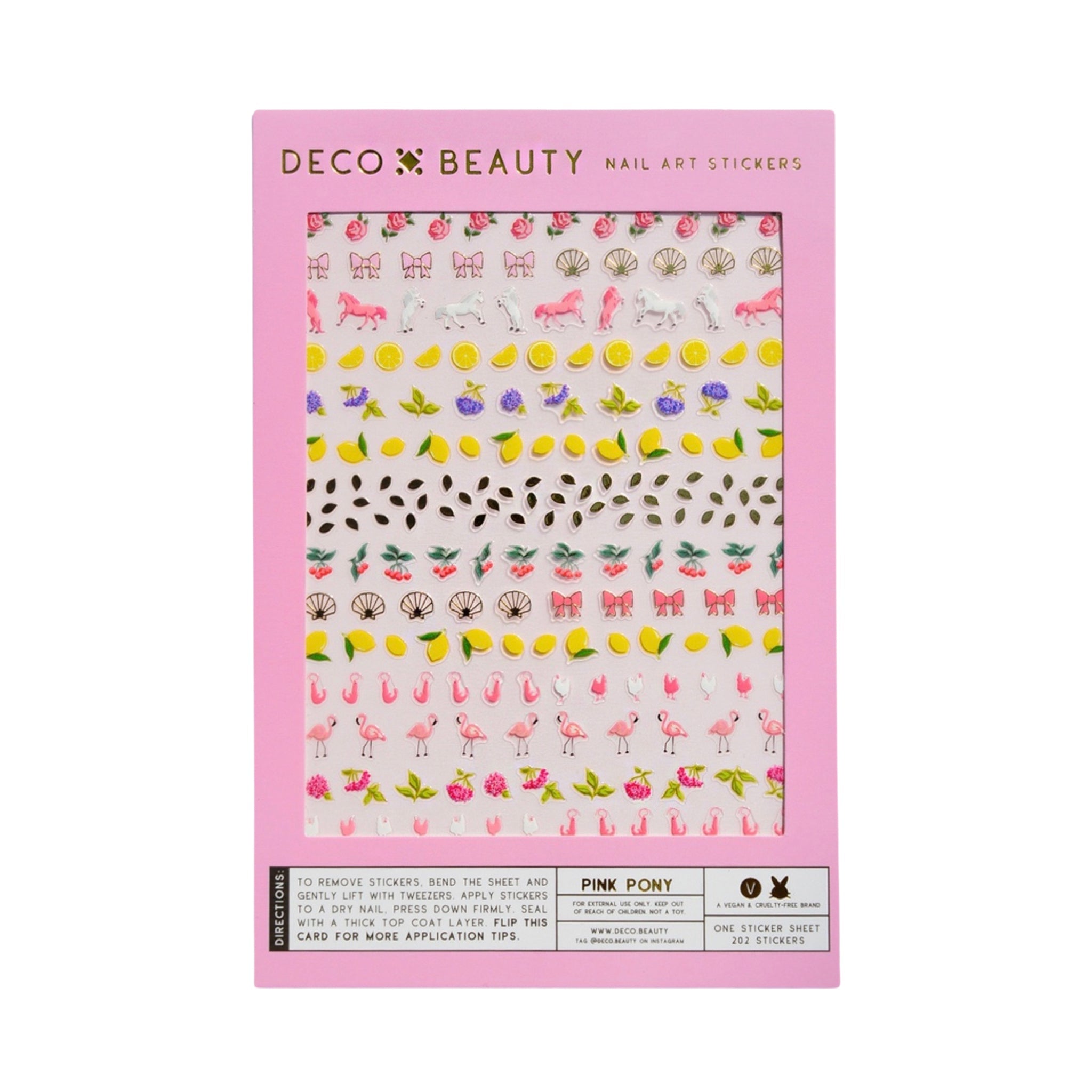Nail Art Stickers: PINK PONY - bubblegum market