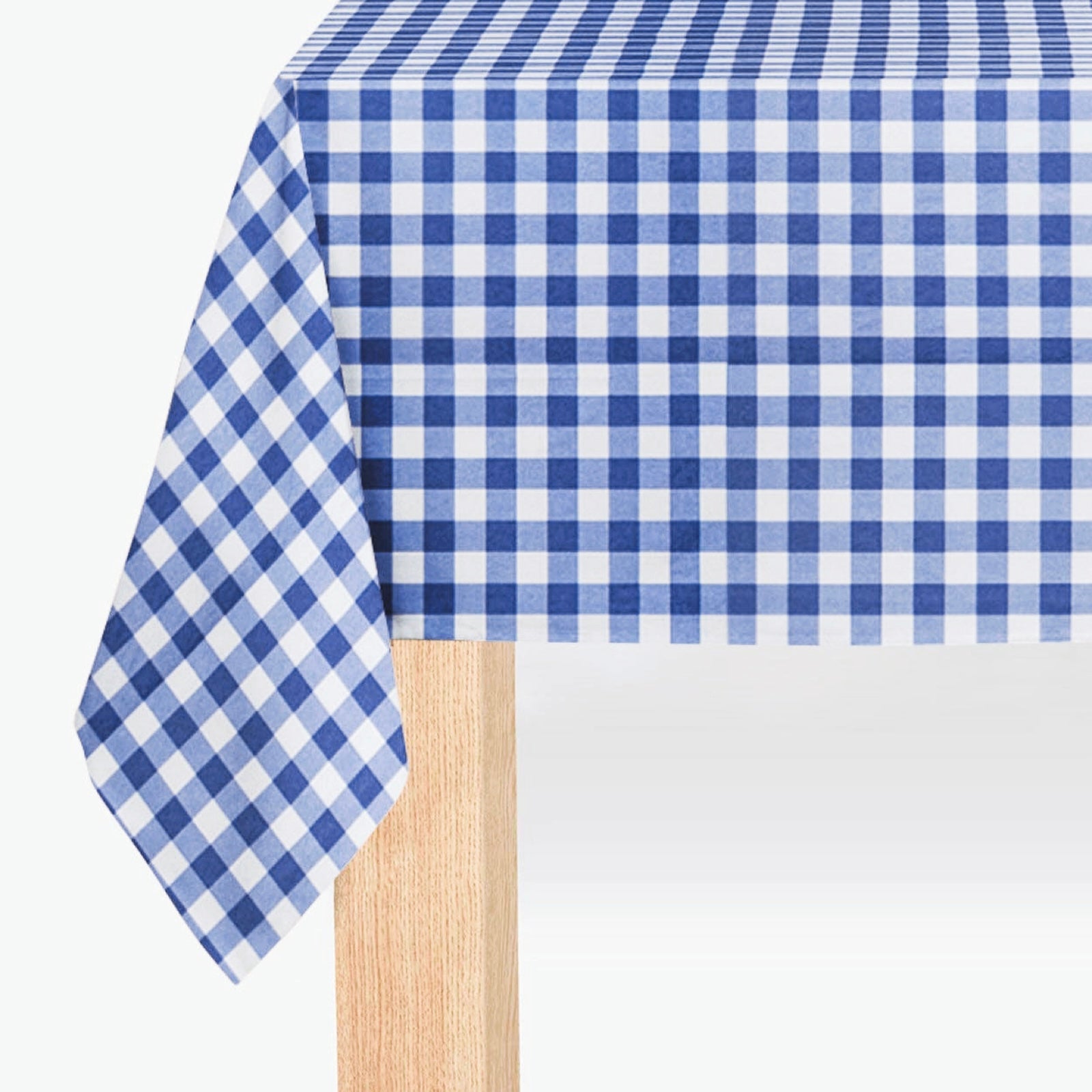 Navy Gingham Paper Tablecloth - bubblegum market