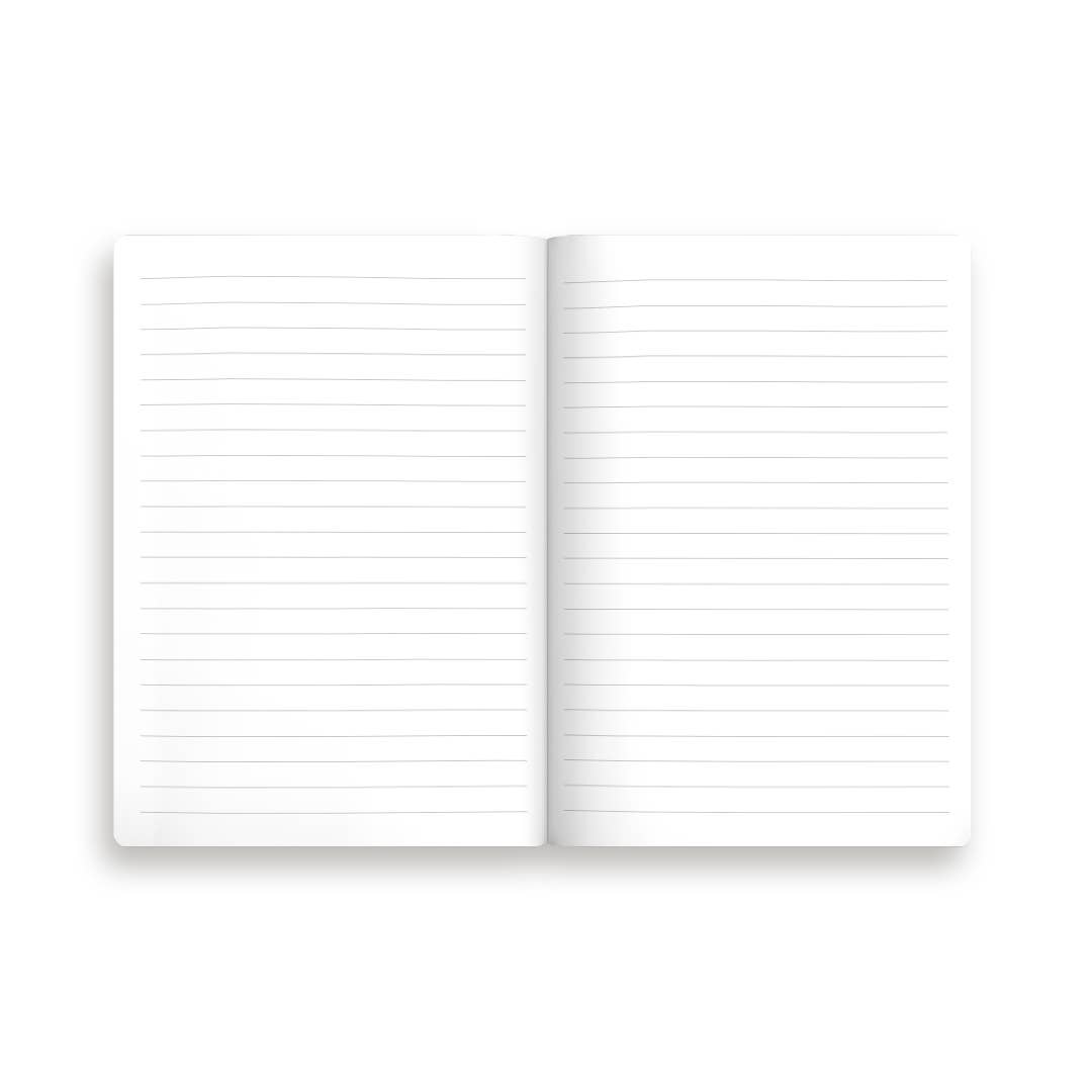 Neon Floral Garden Large Notebook - bubblegum market