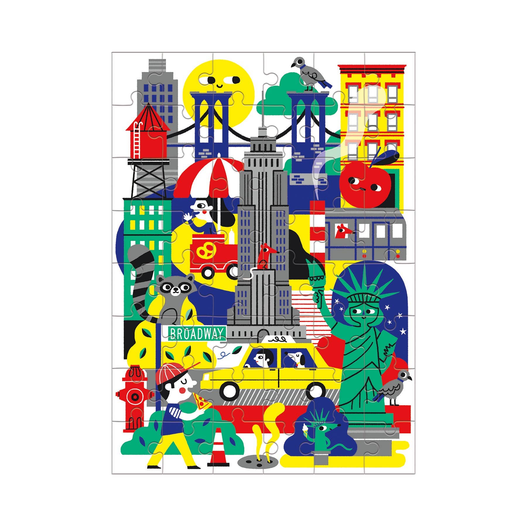 New York 48 - Piece Mini Puzzle - bubblegum market