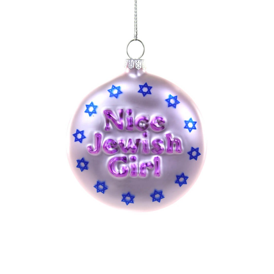 Nice Jewish Girl Ornament 3" - bubblegum market