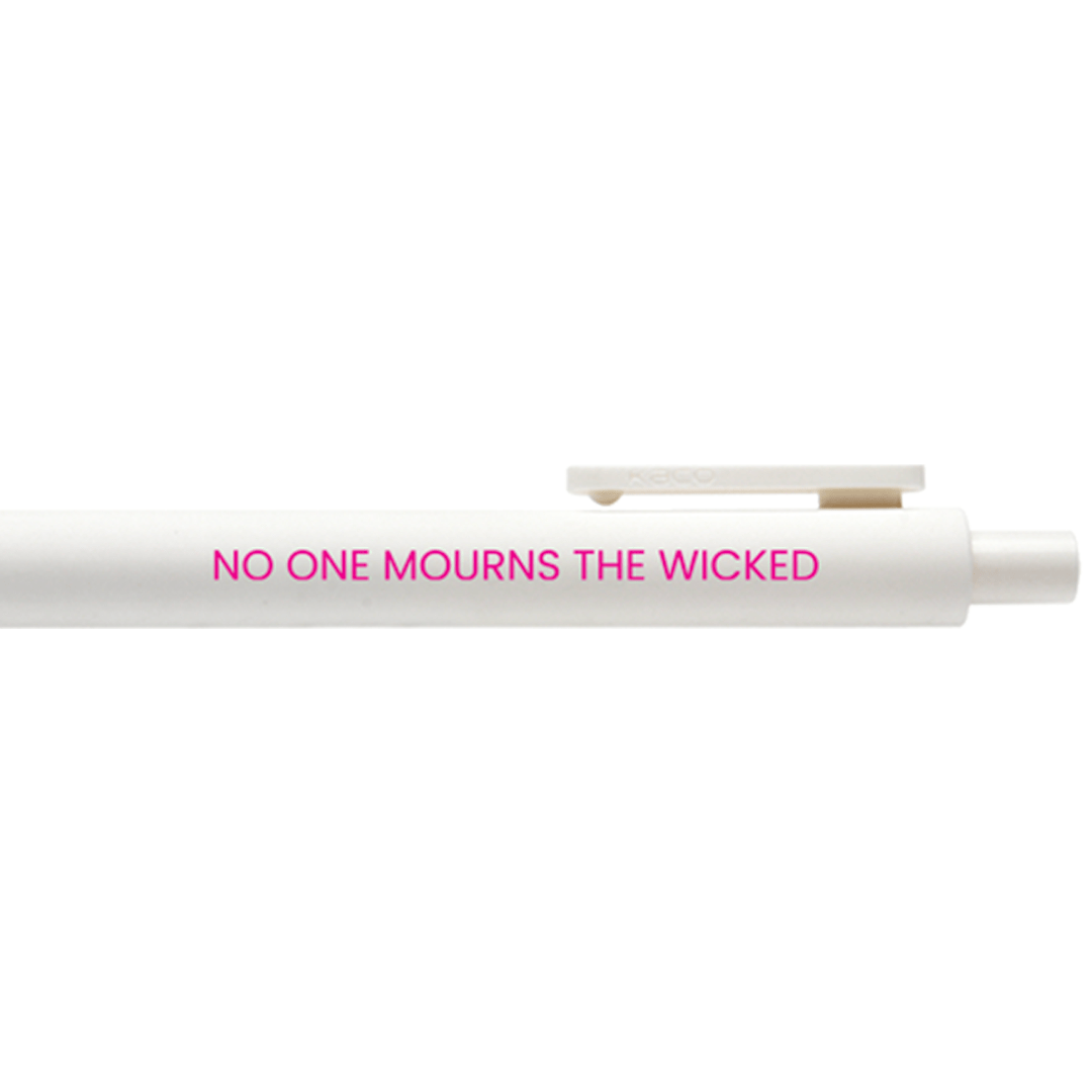 No One Mourns Gel Pen - bubblegum market