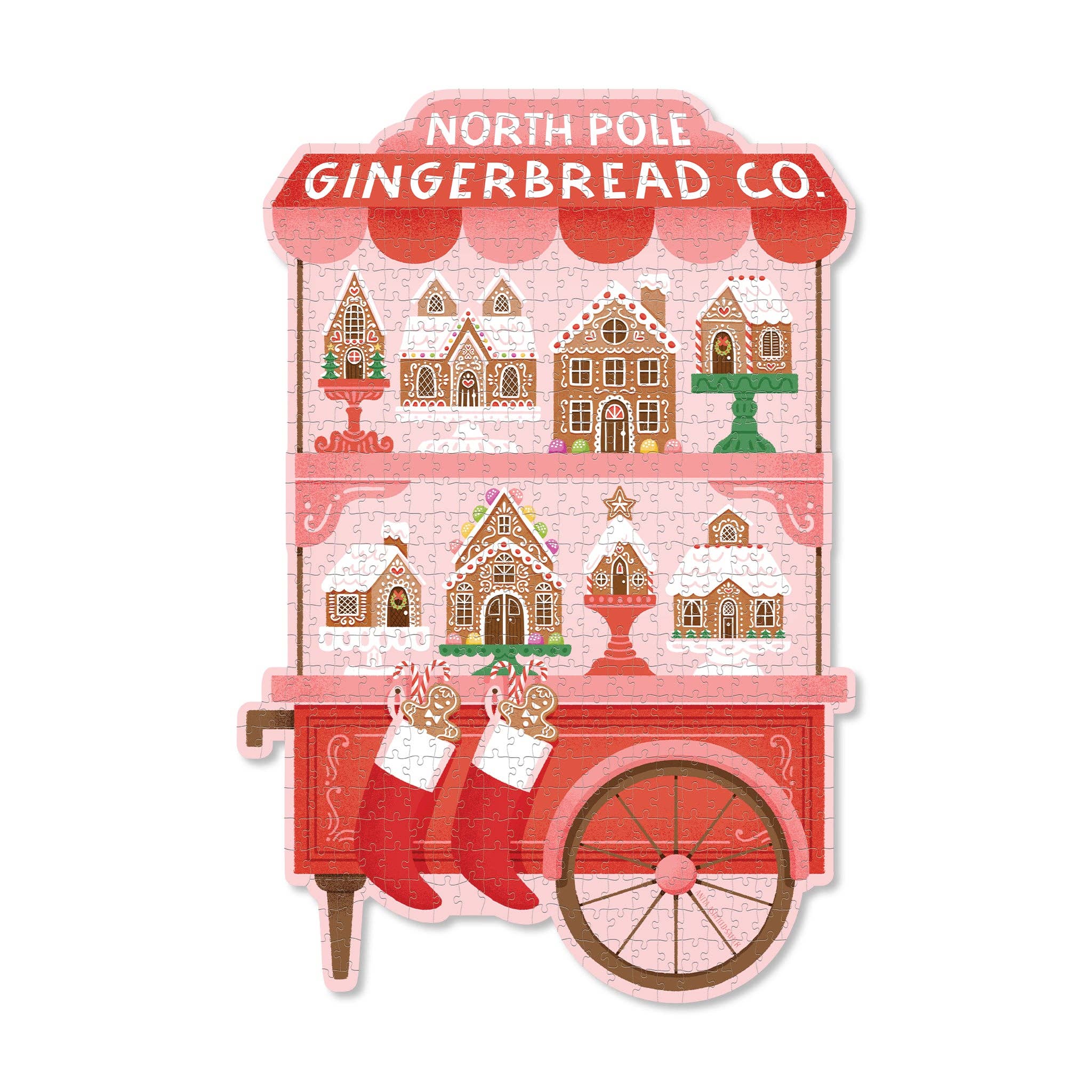 North Pole Gingerbread Co Christmas Puzzle - bubblegum market