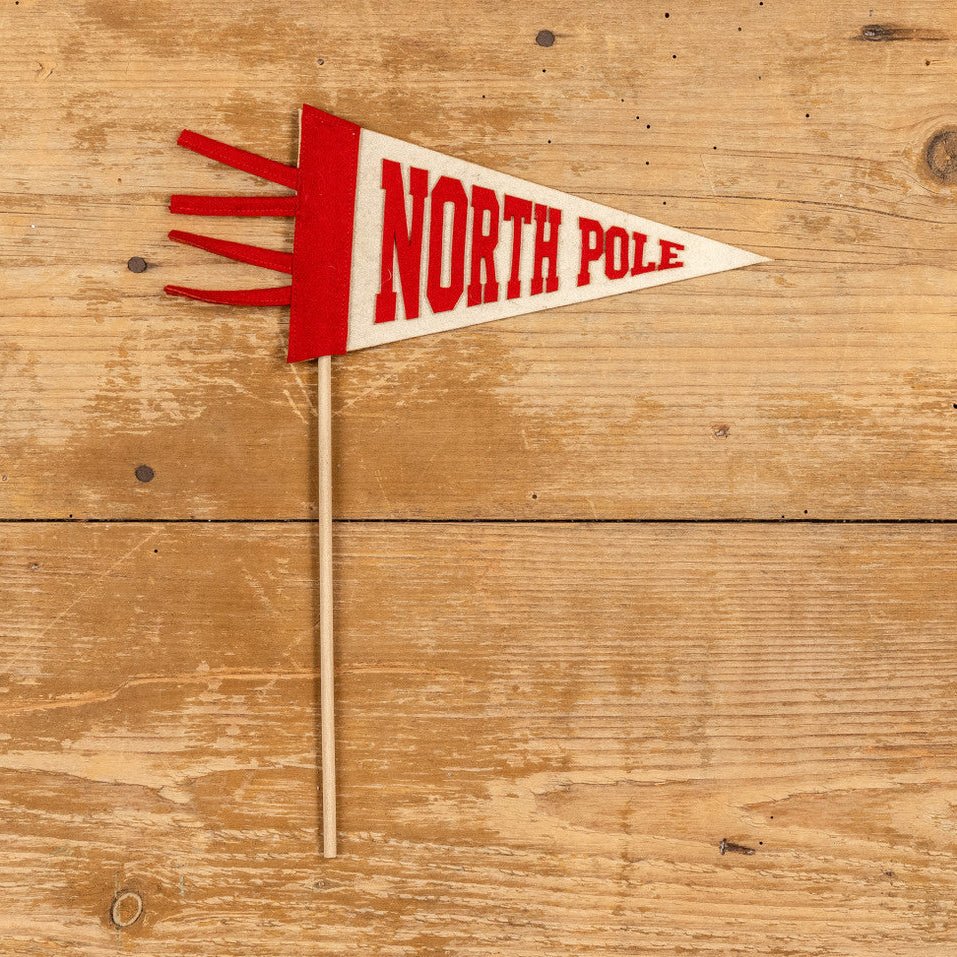 NORTH POLE Mini Pennant 8" - bubblegum market