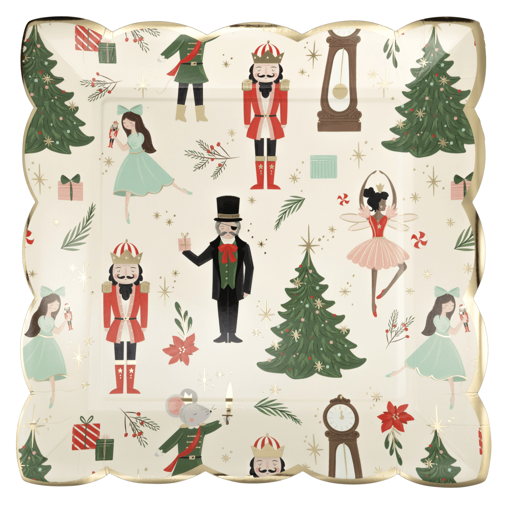 Nutcracker Pattern Plates 10" - bubblegum market