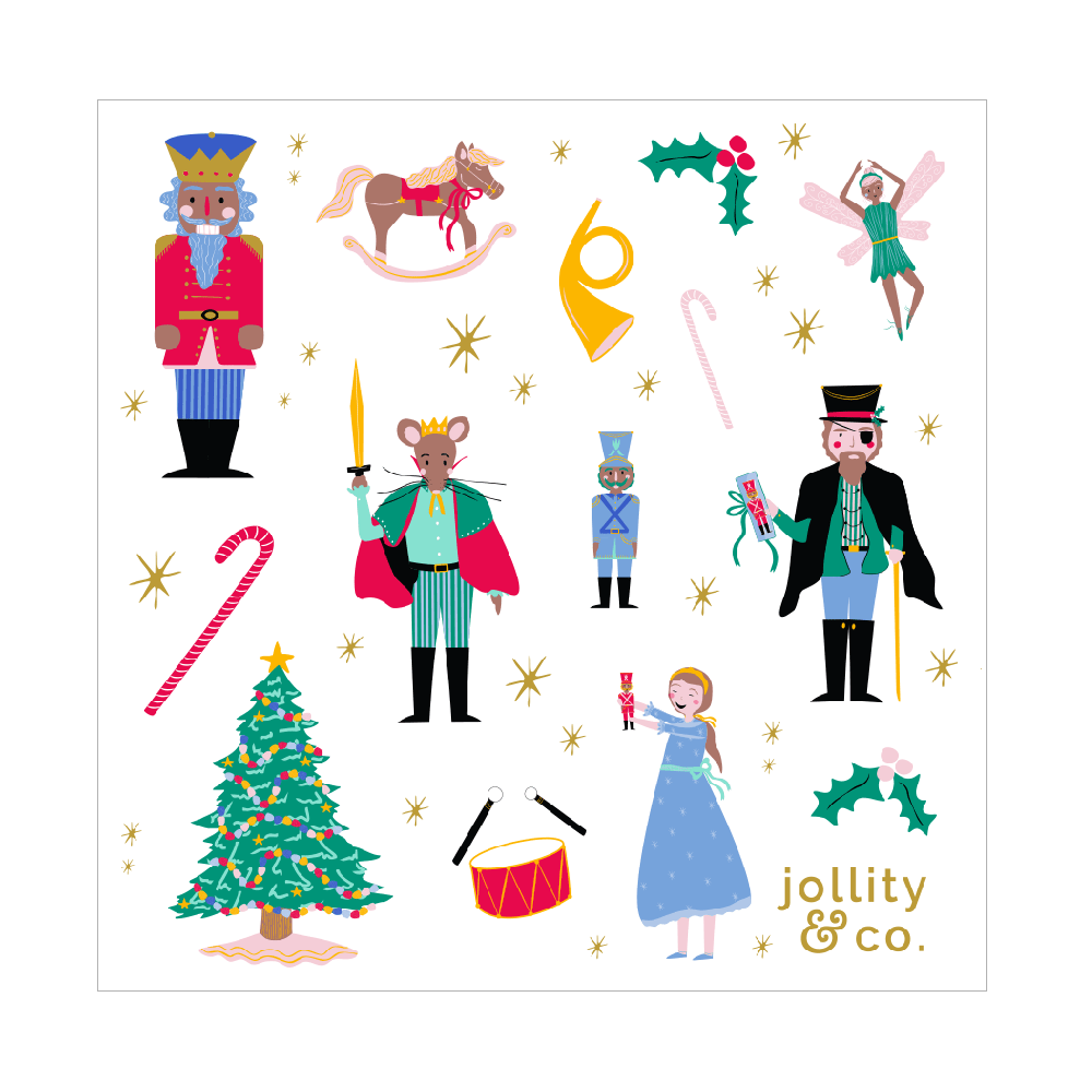 Nutcracker Sticker Sheets (4pk) - bubblegum market