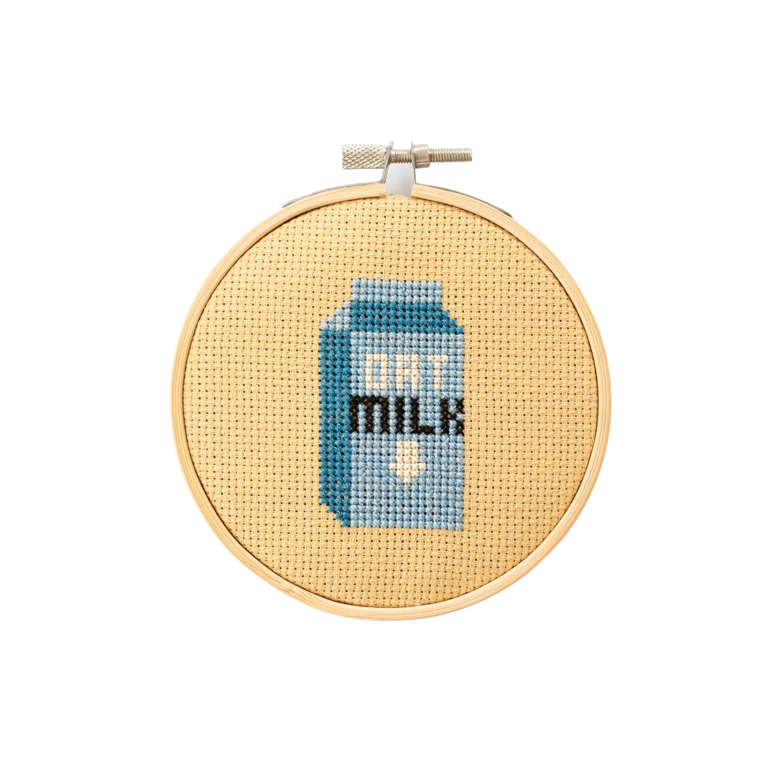 Oat Milk Cross Stitch Kit - bubblegum market